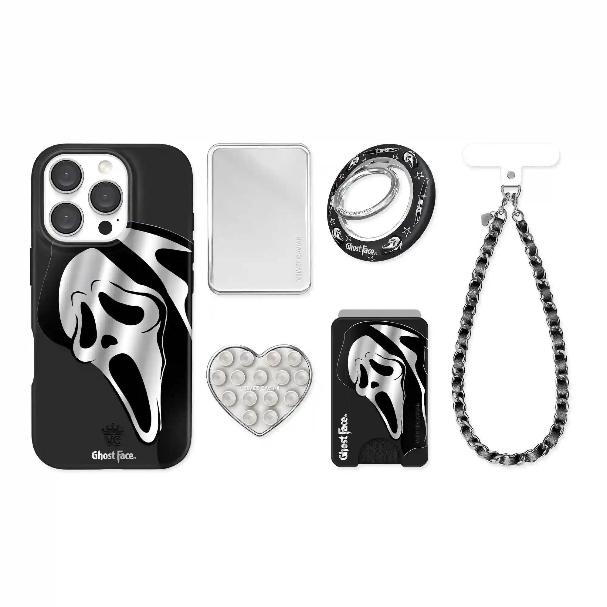 Ghost Face Killer Chrome iPhone Bundle Set