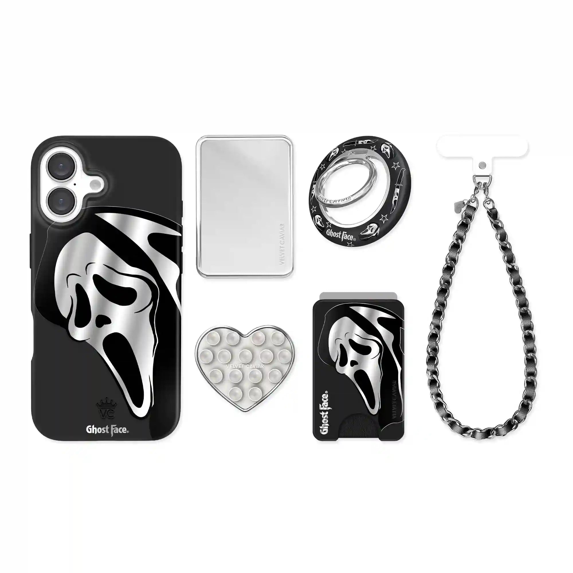 Ghost Face Killer Chrome iPhone Bundle Set