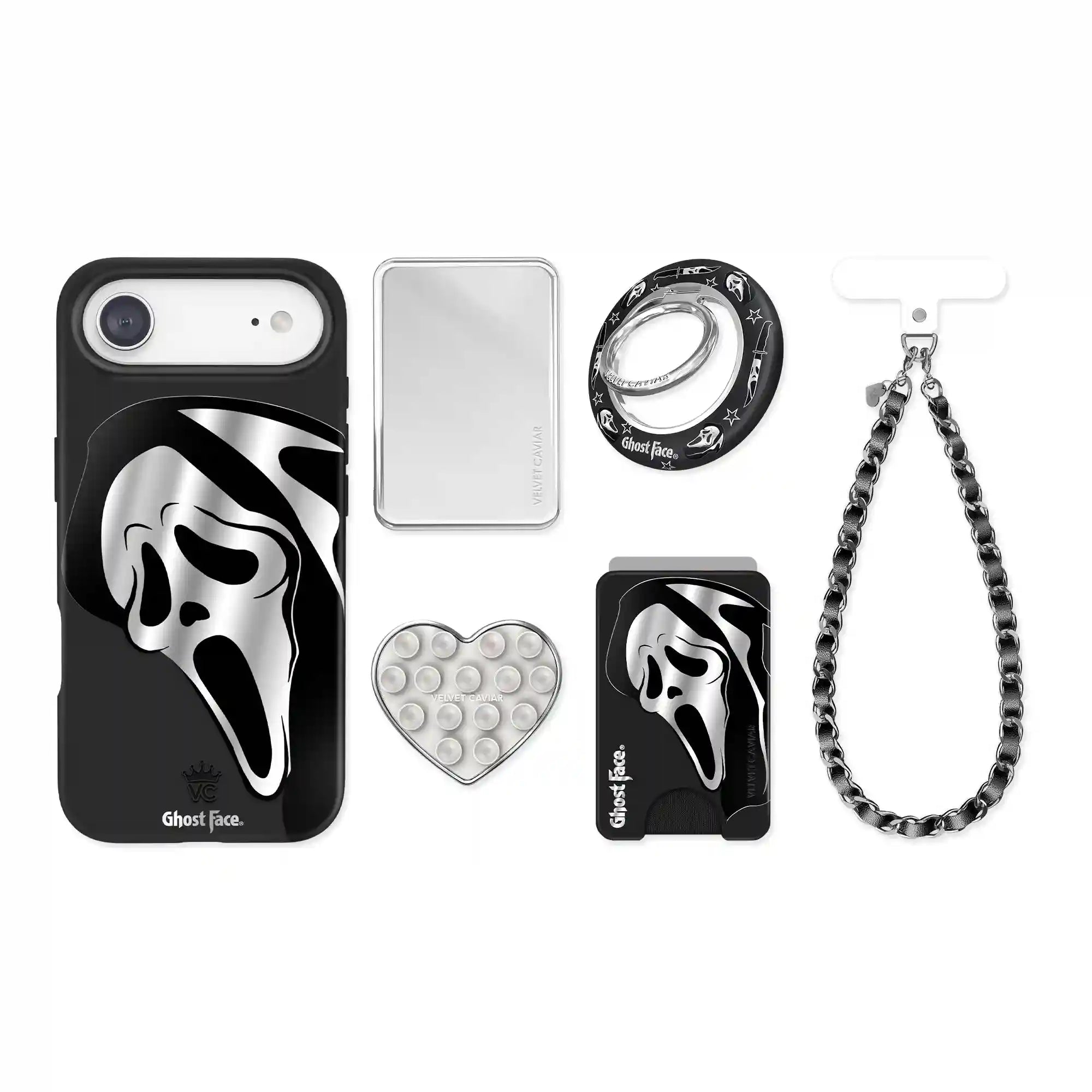 Ghost Face Killer Chrome iPhone Bundle Set