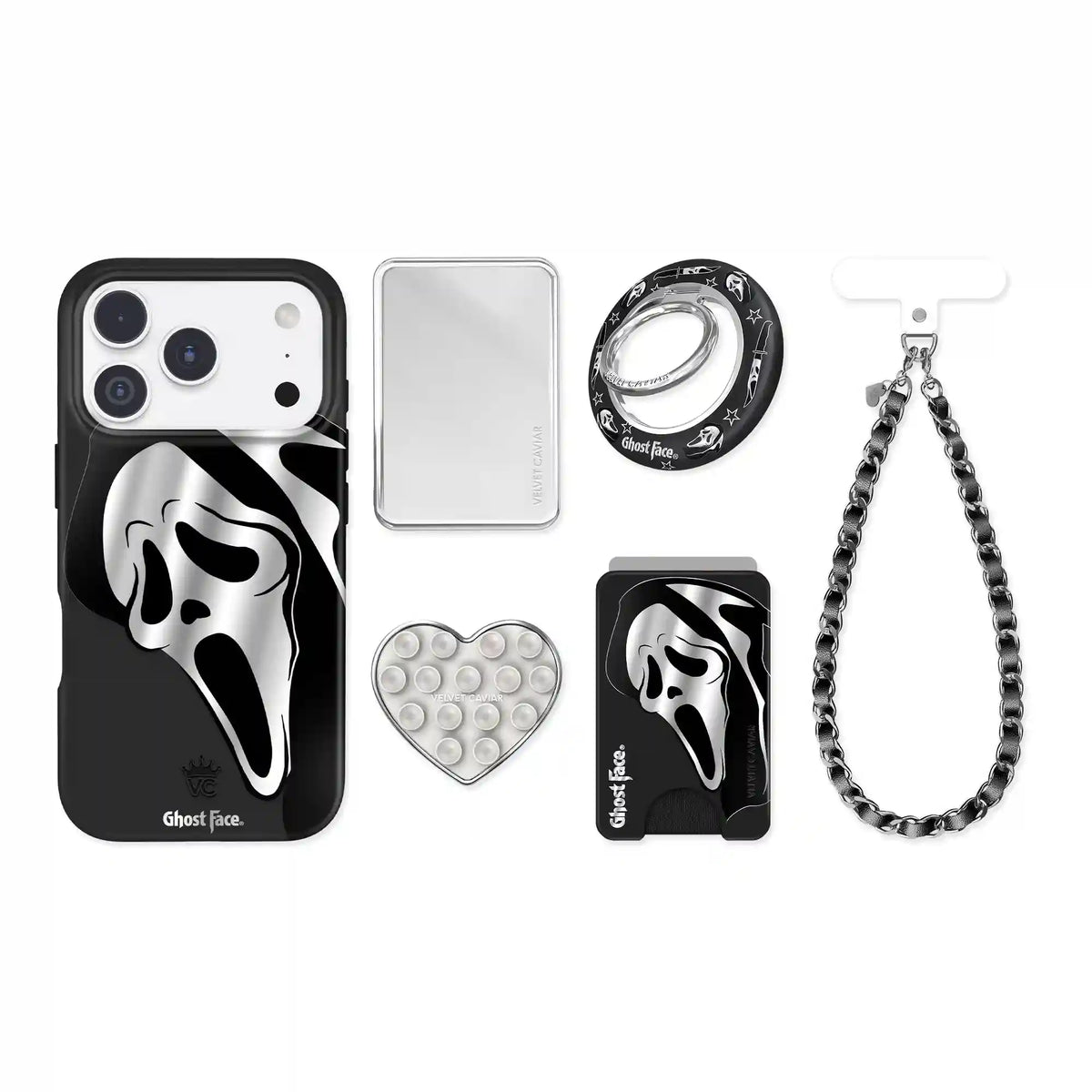 Ghost Face Killer Chrome iPhone Bundle Set