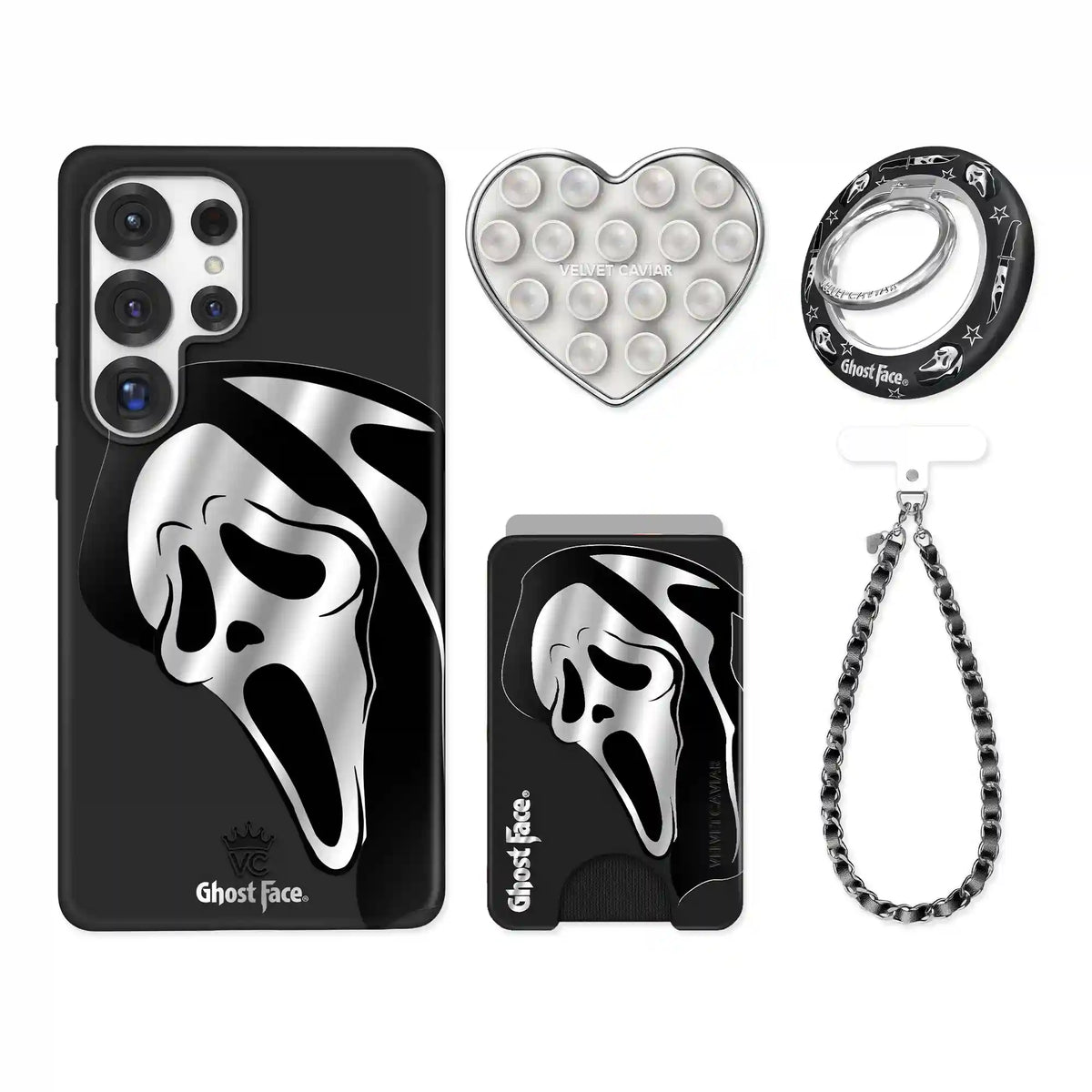 Ghost Face Killer Chrome Samsung Bundle Set