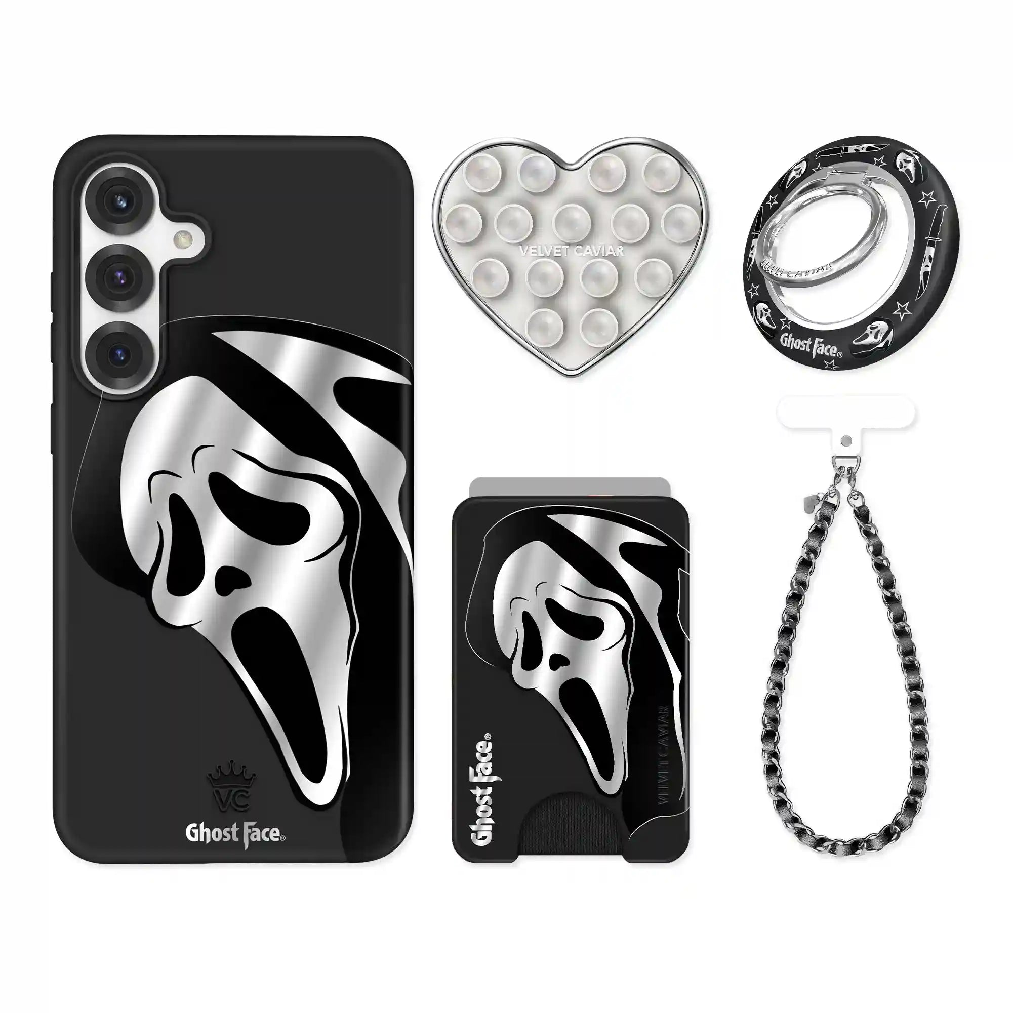 Ghost Face Killer Chrome Samsung Bundle Set