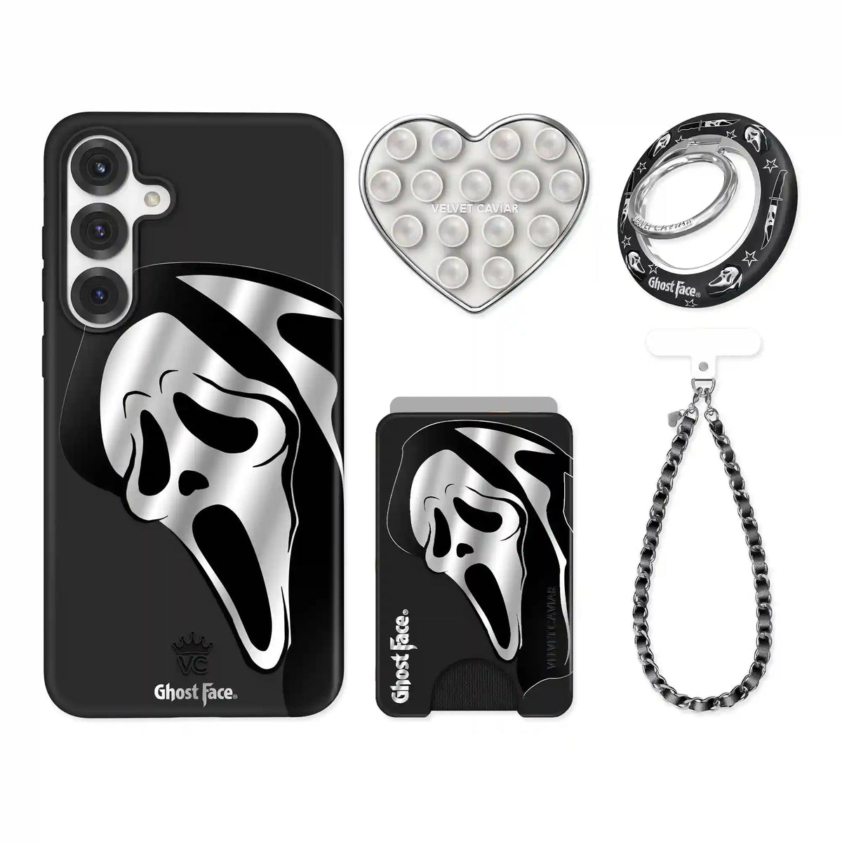 Ghost Face Killer Chrome Samsung Bundle Set