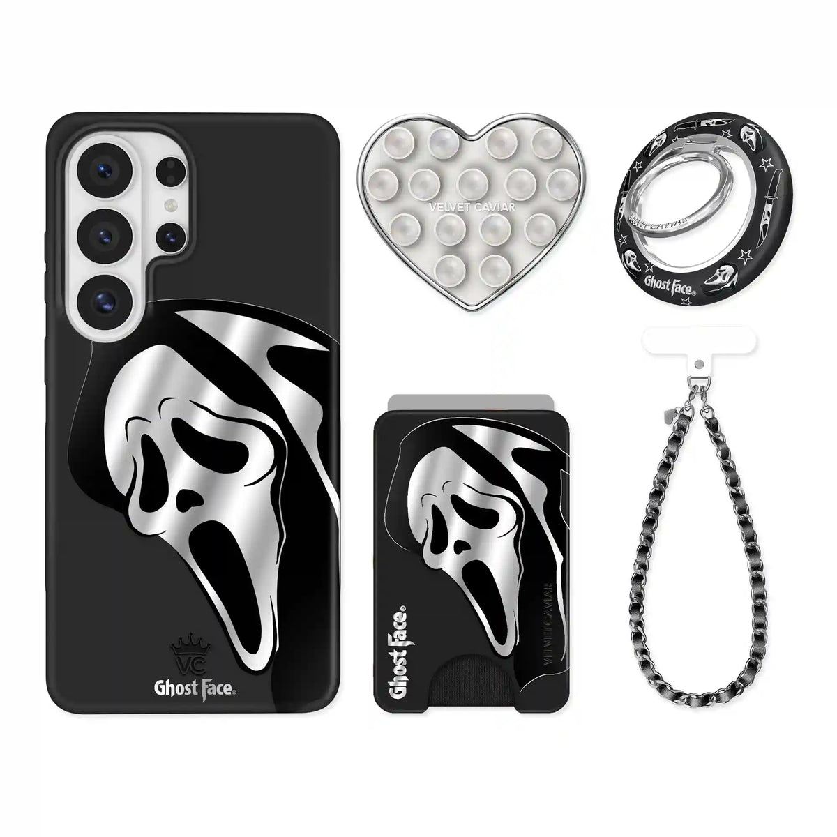 Ghost Face Killer Chrome Samsung Bundle Set