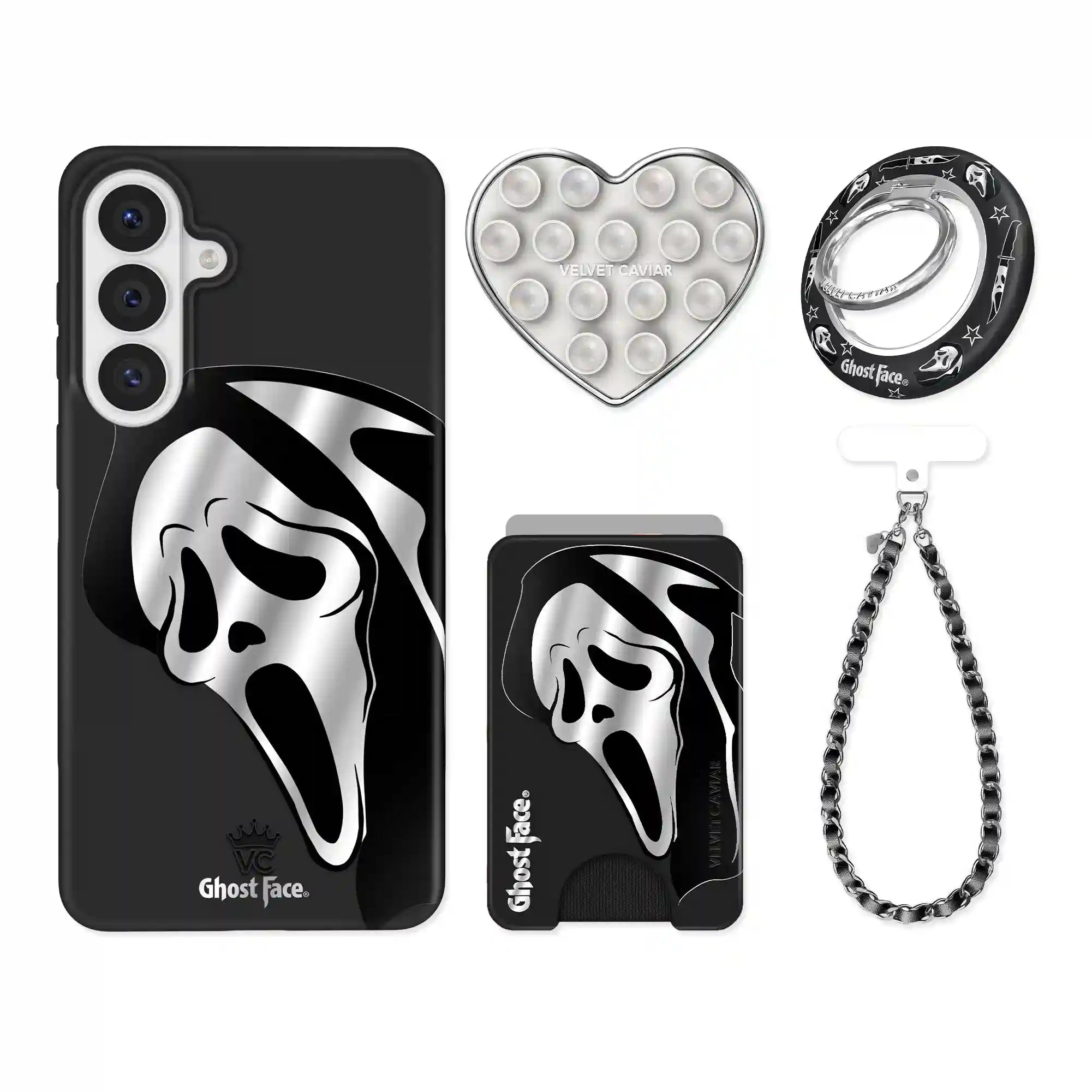 Ghost Face Killer Chrome Samsung Bundle Set