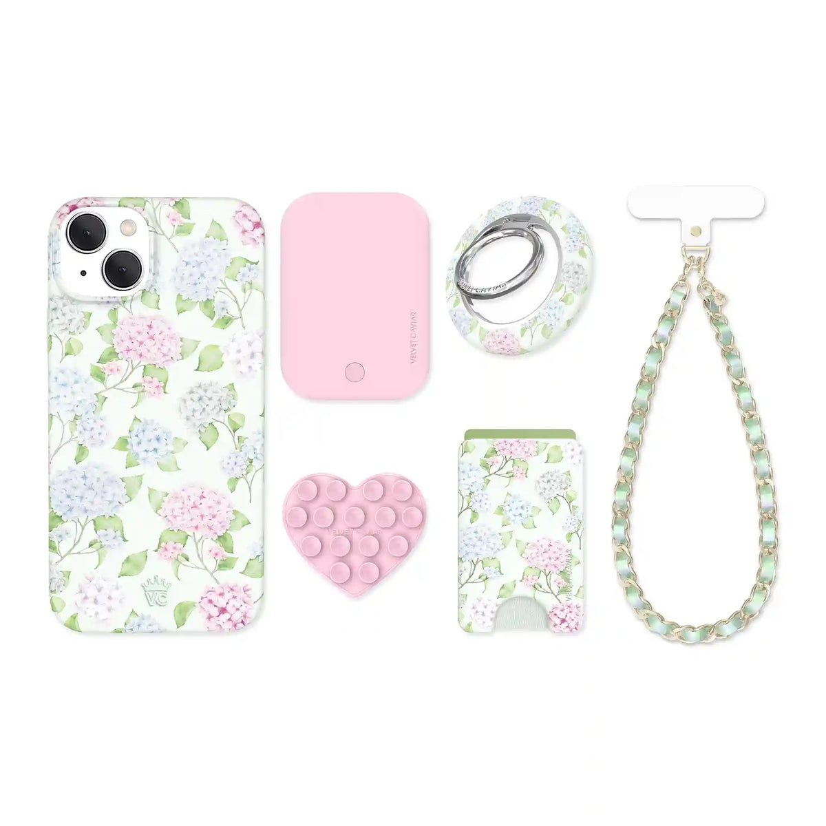 Hydrangea Floral iPhone Bundle Set