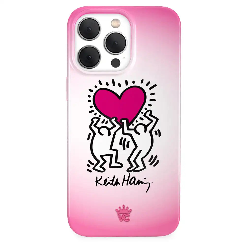 Keith Haring Pink Heart iPhone Case