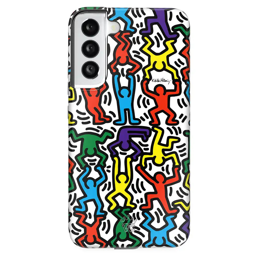 Keith Haring Rainbow Dancers Samsung Case