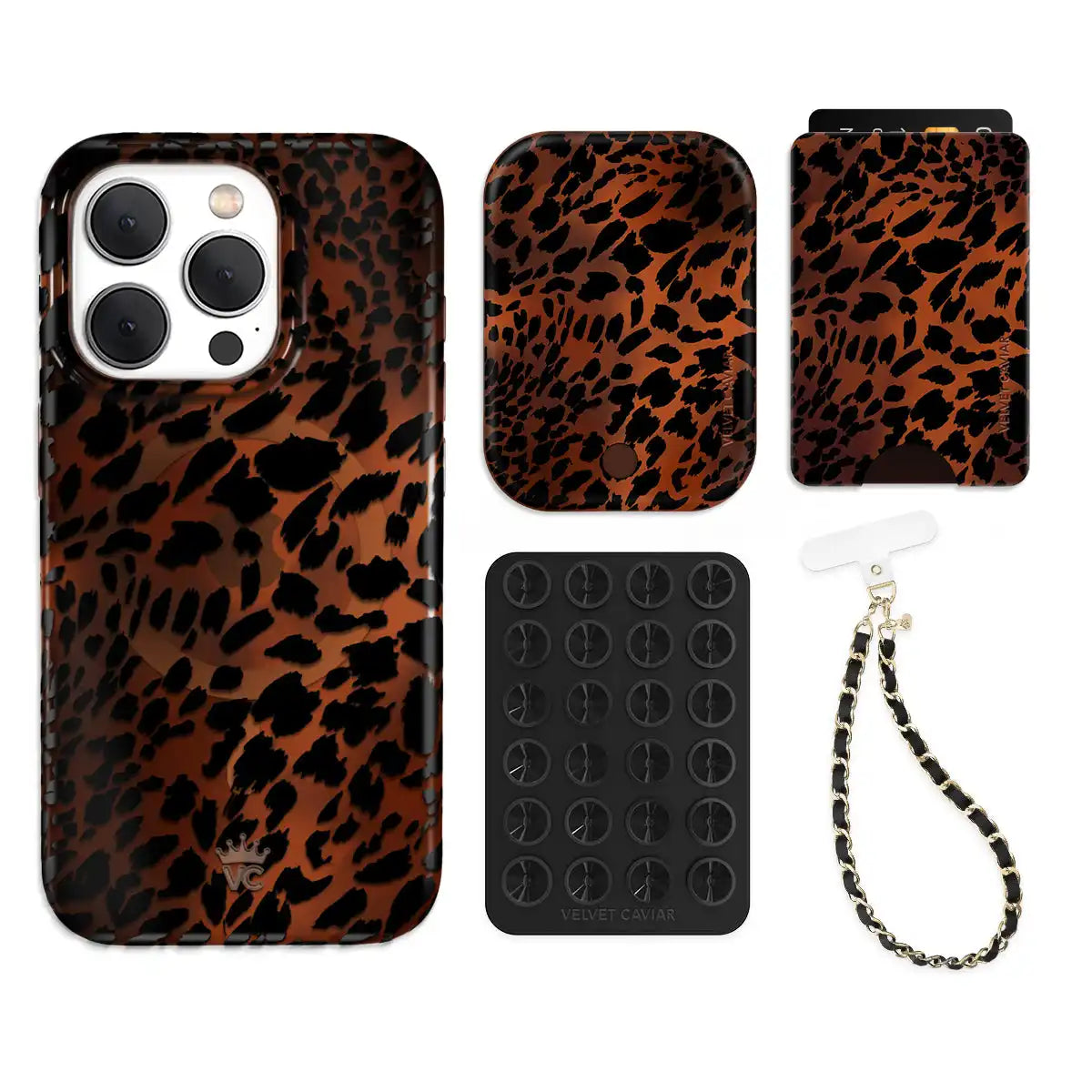 Leopard Tort iPhone Bundle Set - Wallet