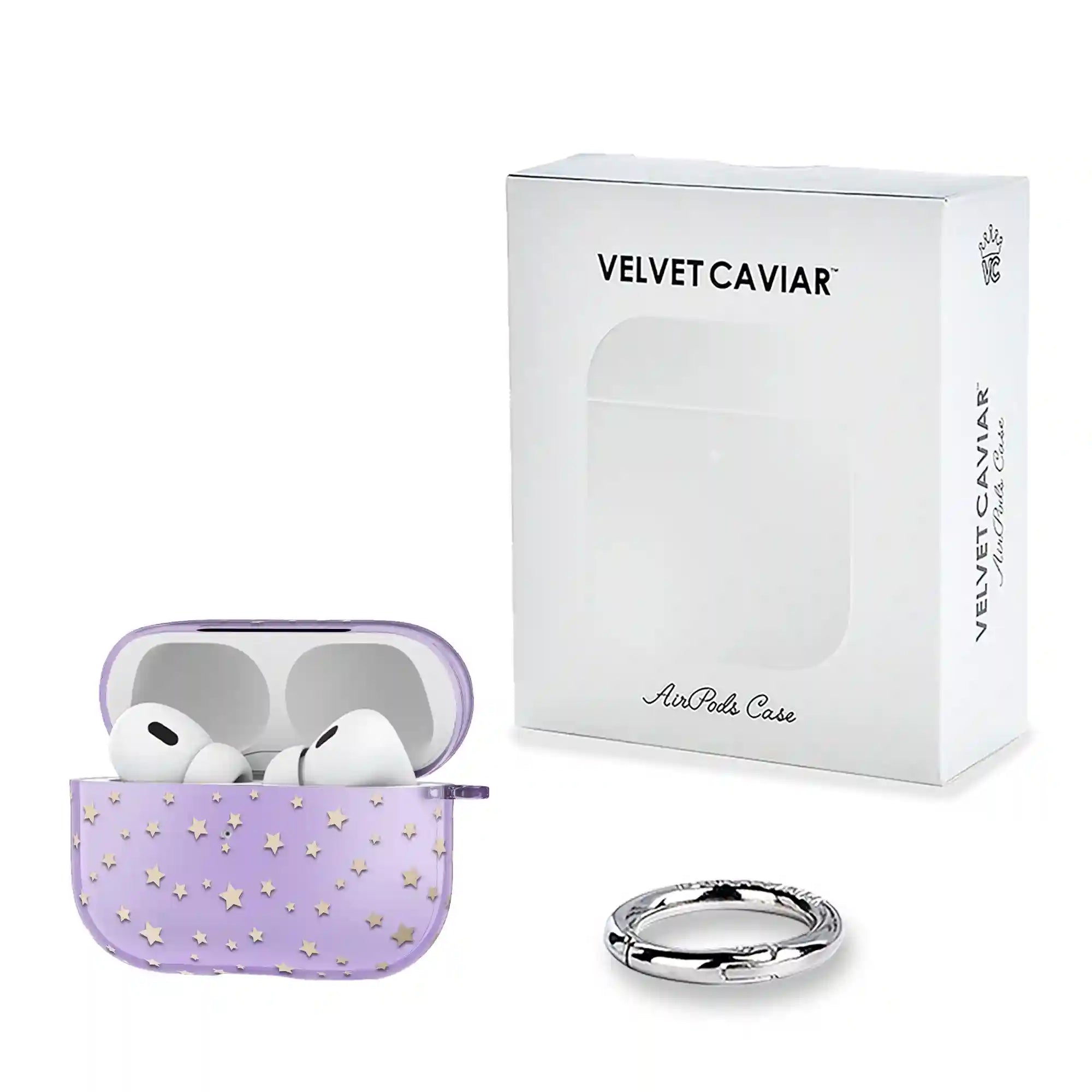 Lilac Celestial Stars AirPod Case