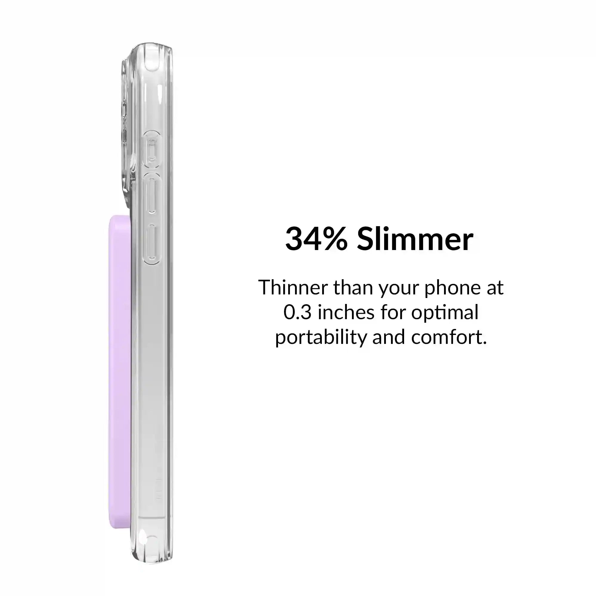 Lilac Gelato Slim Portable MagSafe Charger Power Pack