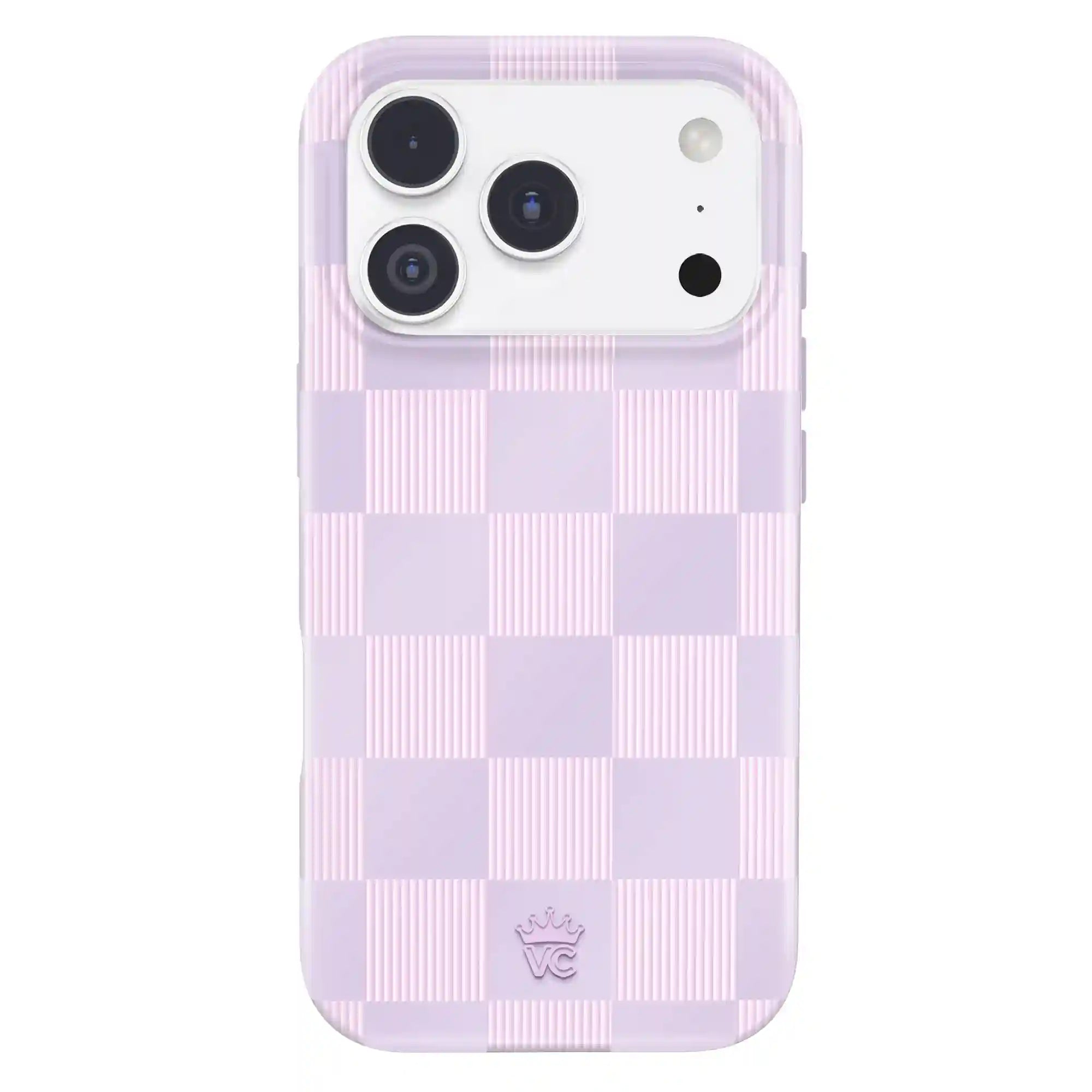 Lilac Vibe Checkered iPhone Case
