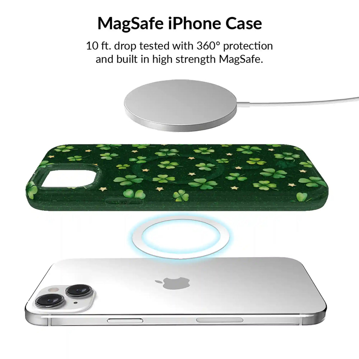 Lucky Clover Glitter iPhone Bundle Set