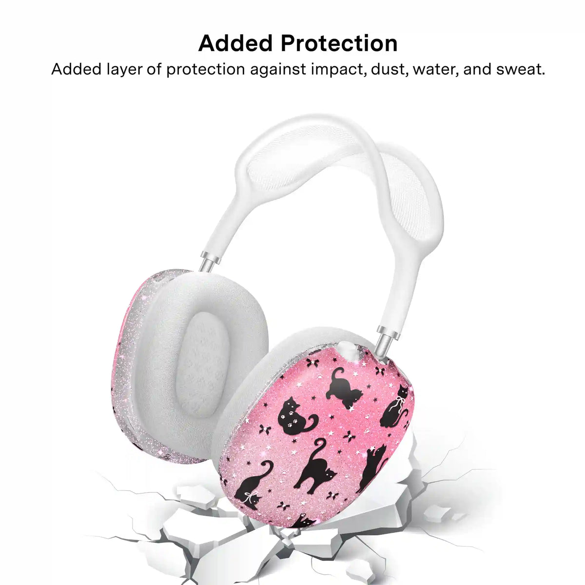 Lucky Kittens Glitter AirPod Max Case