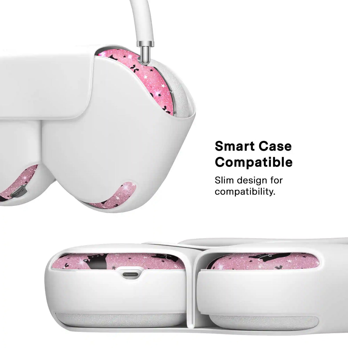 Lucky Kittens Glitter AirPod Max Case