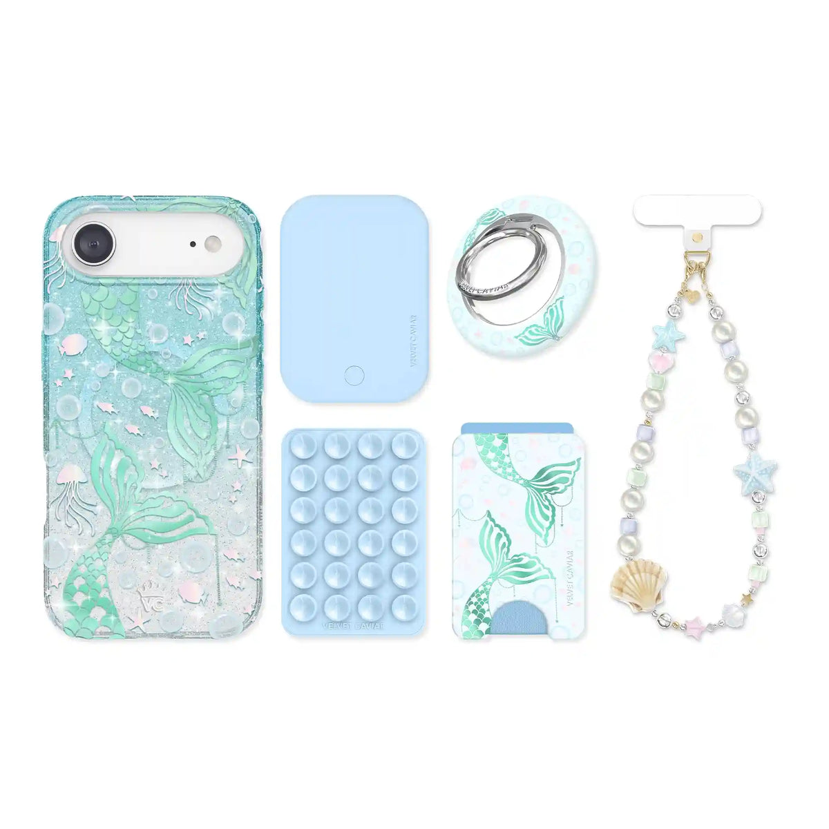 Mermaid Glitter Holo iPhone Bundle Set
