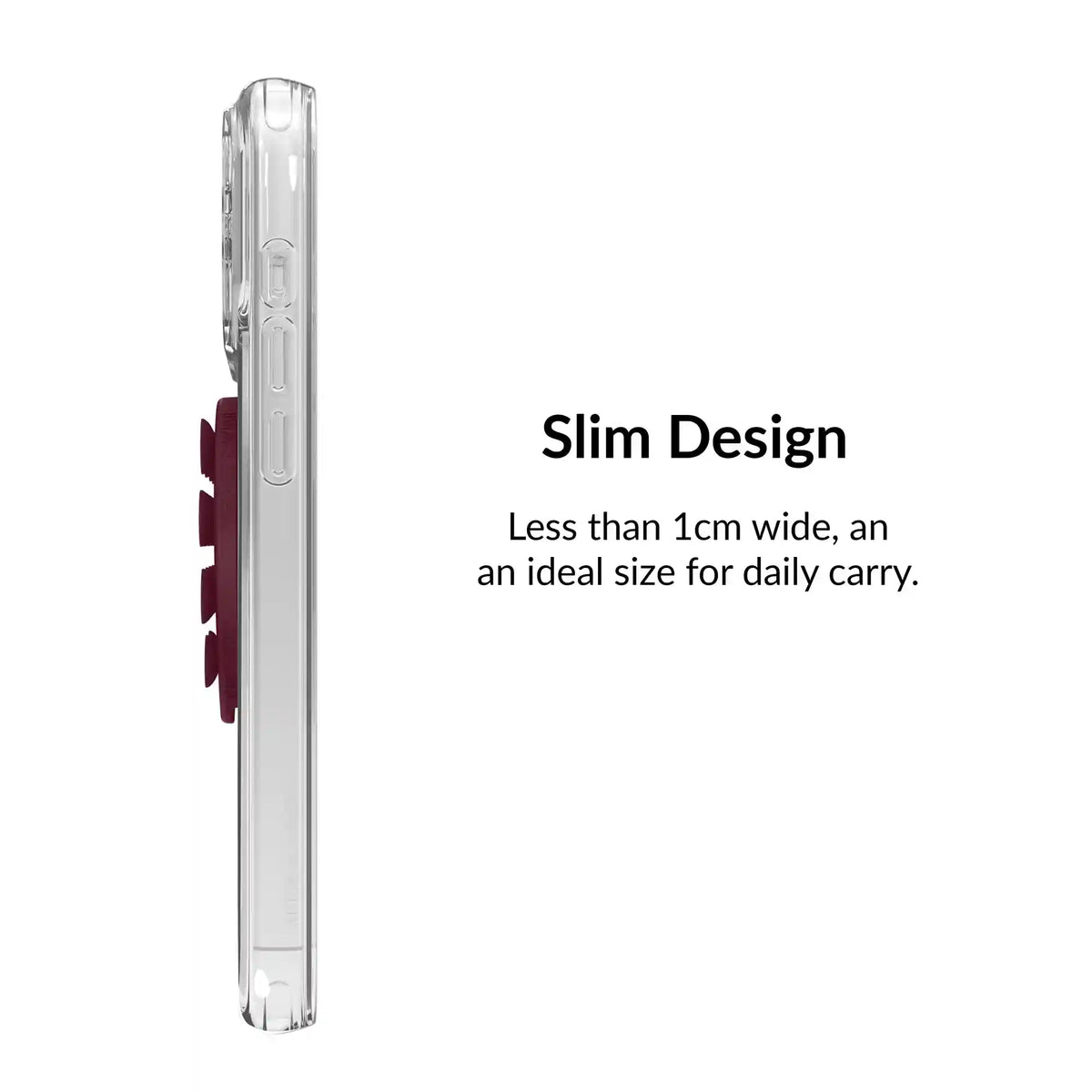 Burgundy Heart MagSafe MightyGrip