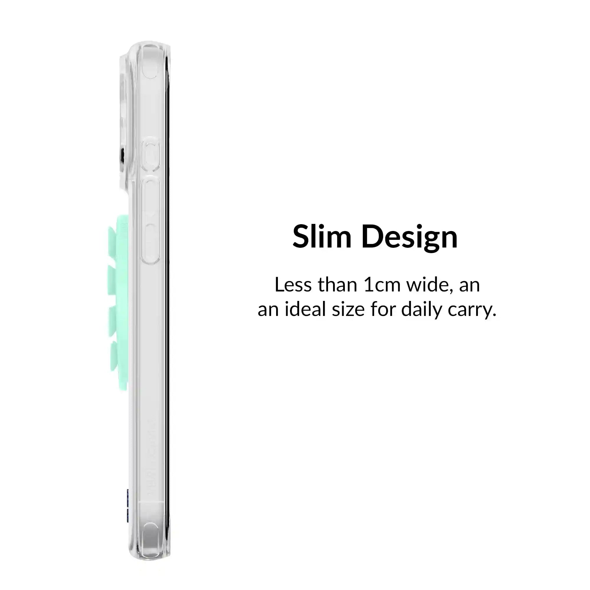 Mint Jelly Heart MagSafe MightyGrip