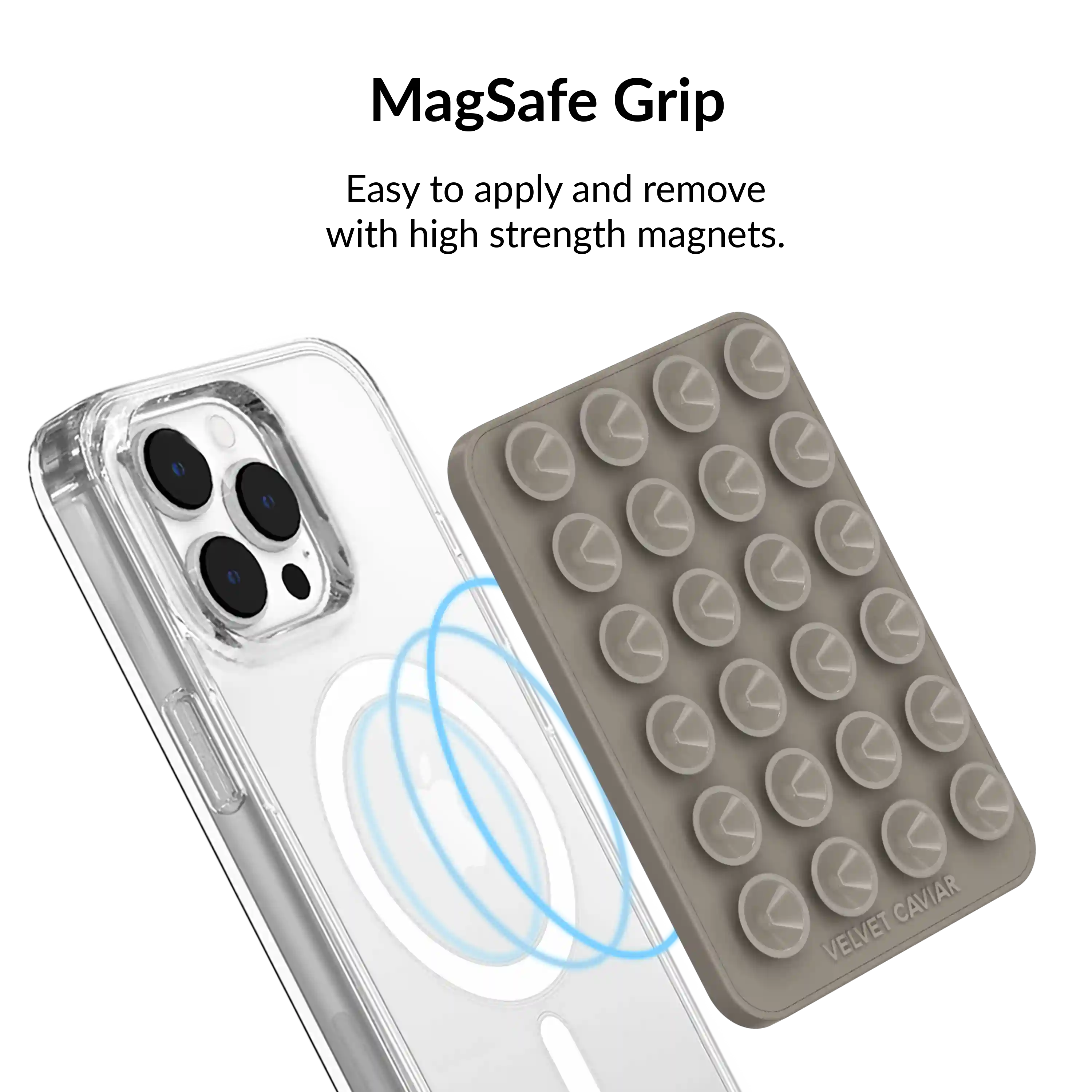 Grey MightyGrip MagSafe Mount