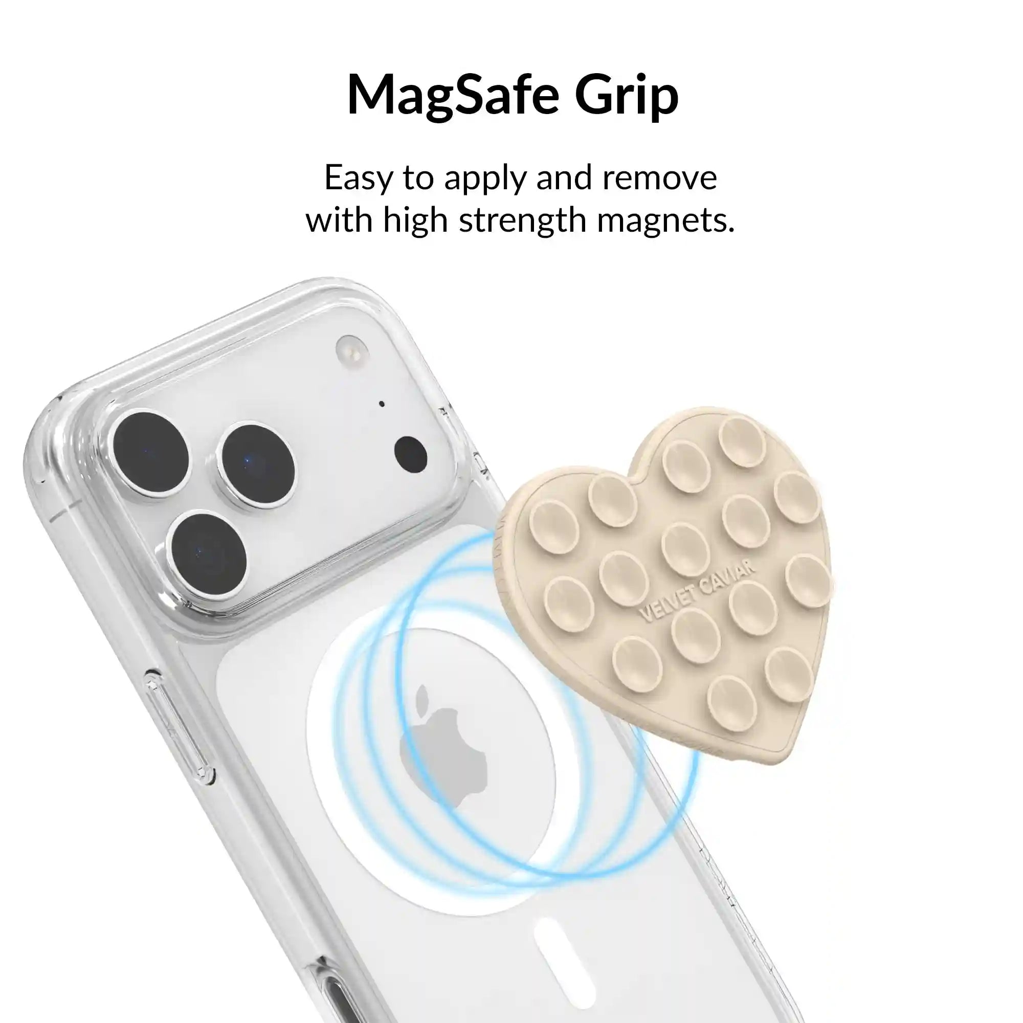 Sand Stone Heart MagSafe MightyGrip