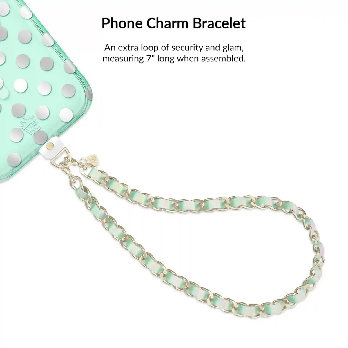 Mint Chrome Polka Dot iPhone Bundle Set