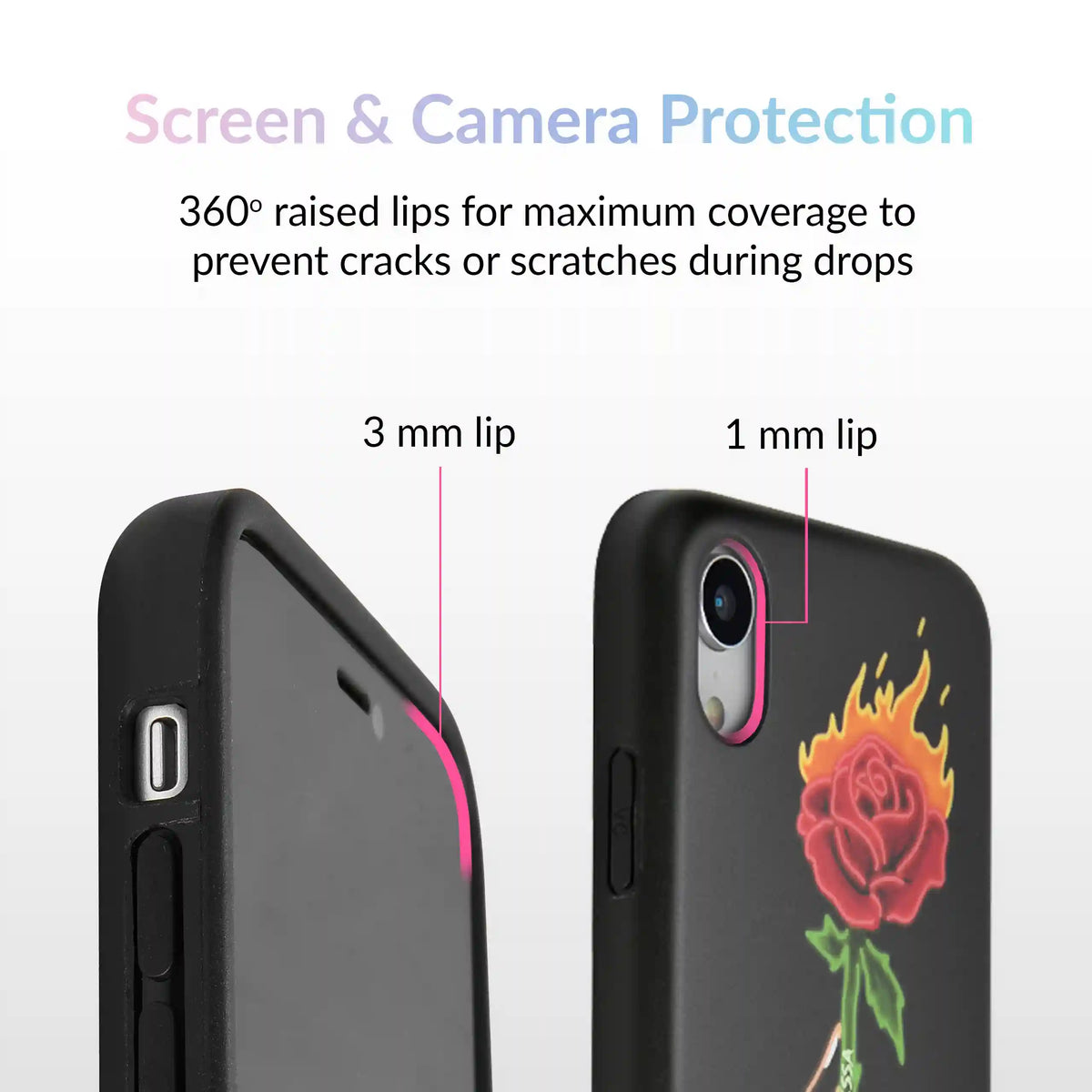 Neon Rose iPhone Case by Nessa