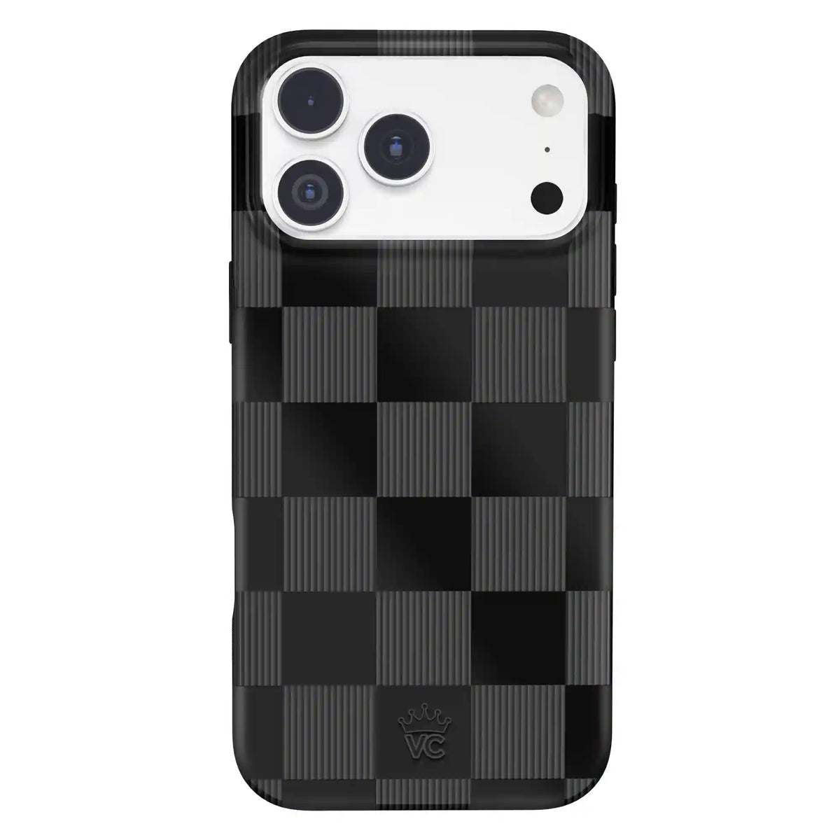 Noir Vibe Checkered iPhone Case