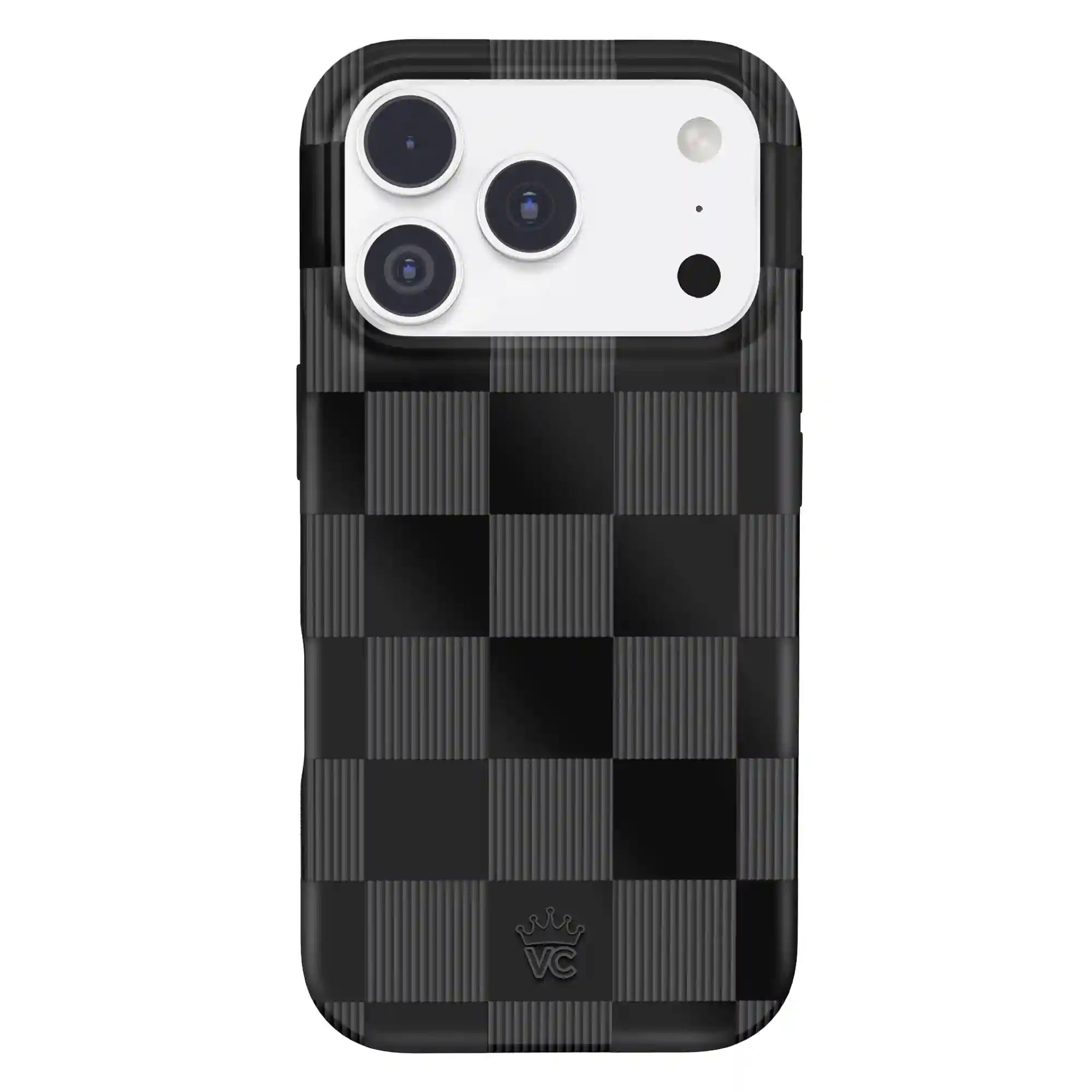 Noir Vibe Checkered iPhone Case