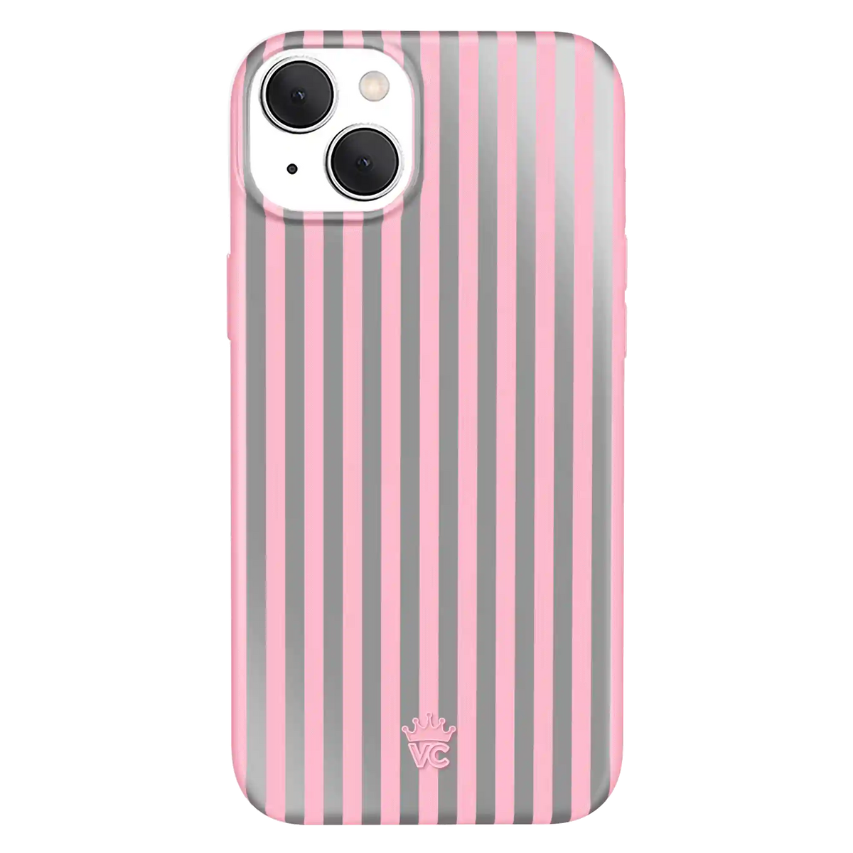 Pink Chrome Stripes iPhone Case