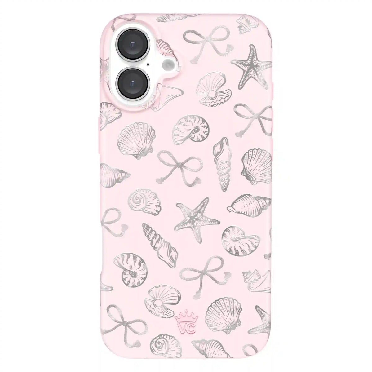 Pink Coastal Seashells iPhone Case