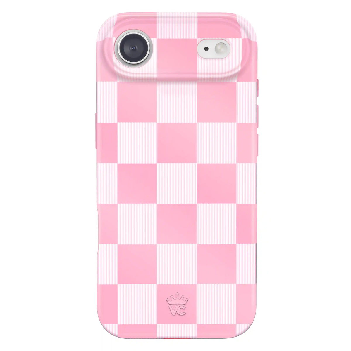 Pink Vibe Checkered iPhone Case