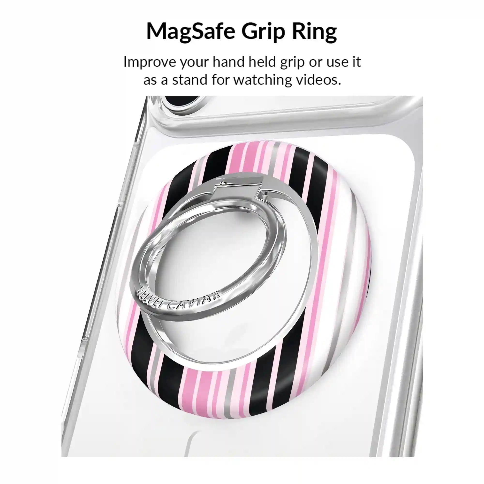 Pretty Punk Stripes Glitter iPhone Bundle Set