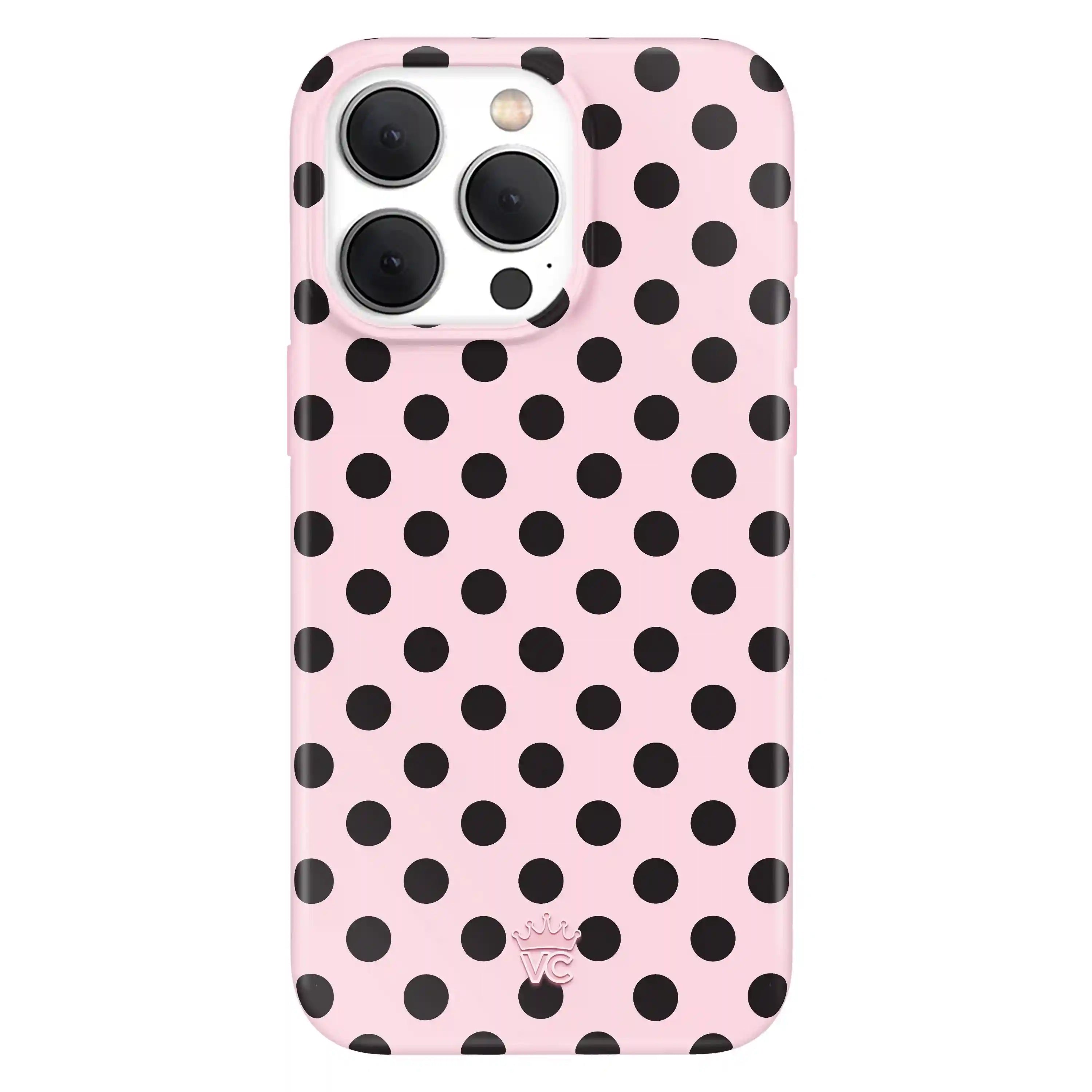 Princess Pink Polka Dot iPhone Case
