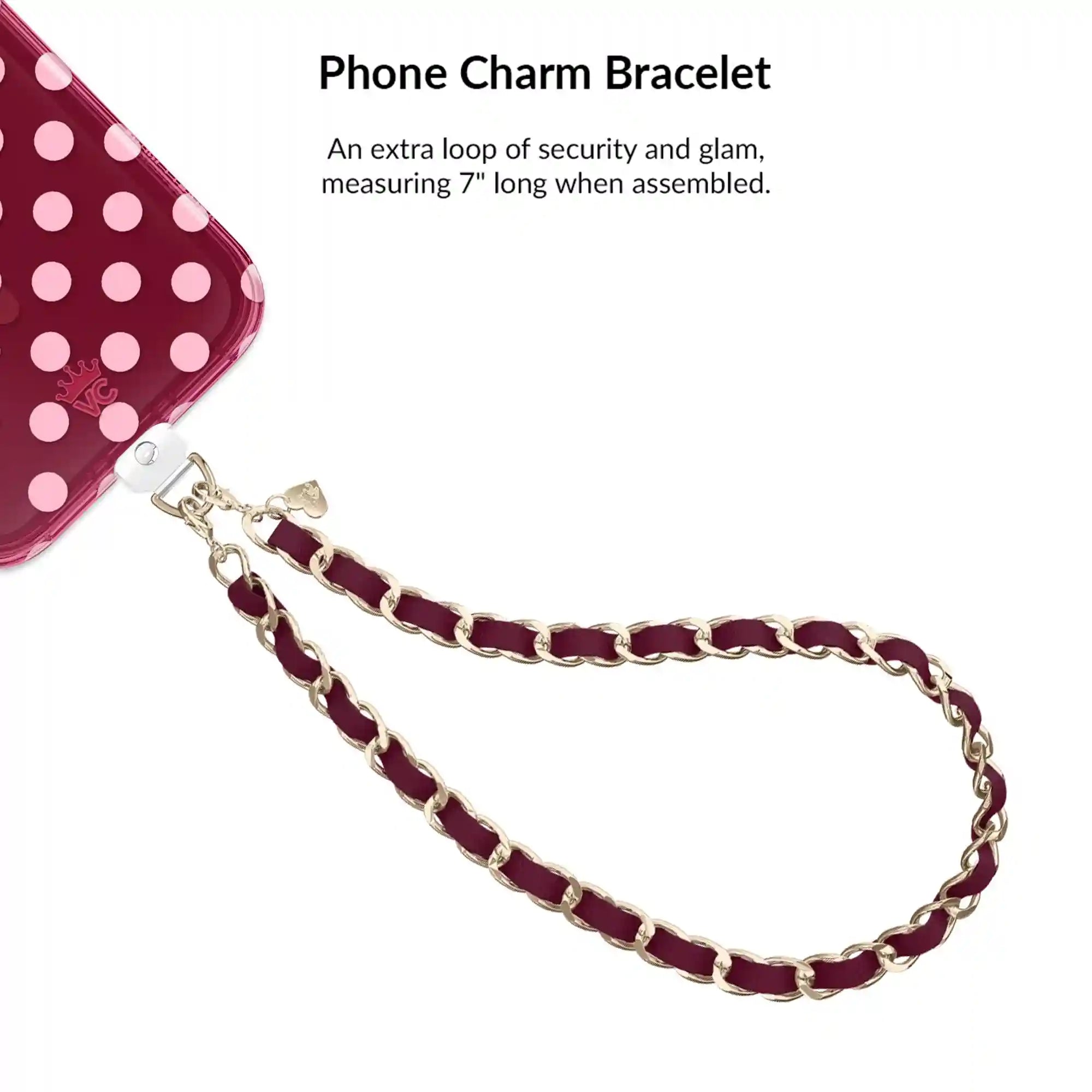Raspberry Polka Dot iPhone Bundle Set