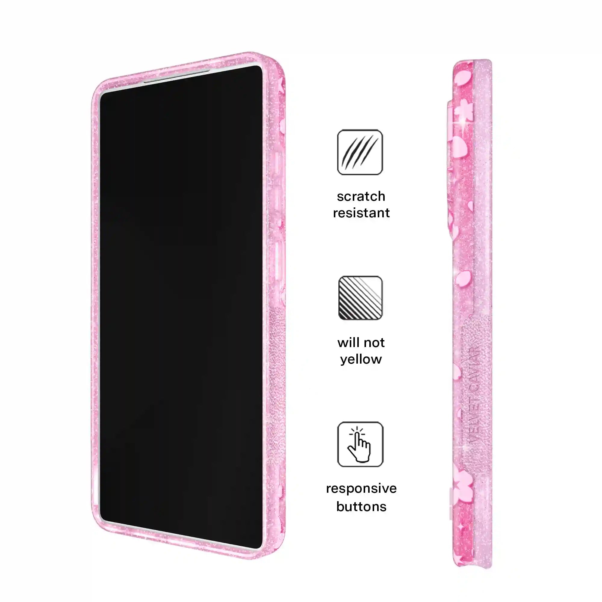 Cherry Blossom Glitter Samsung Case