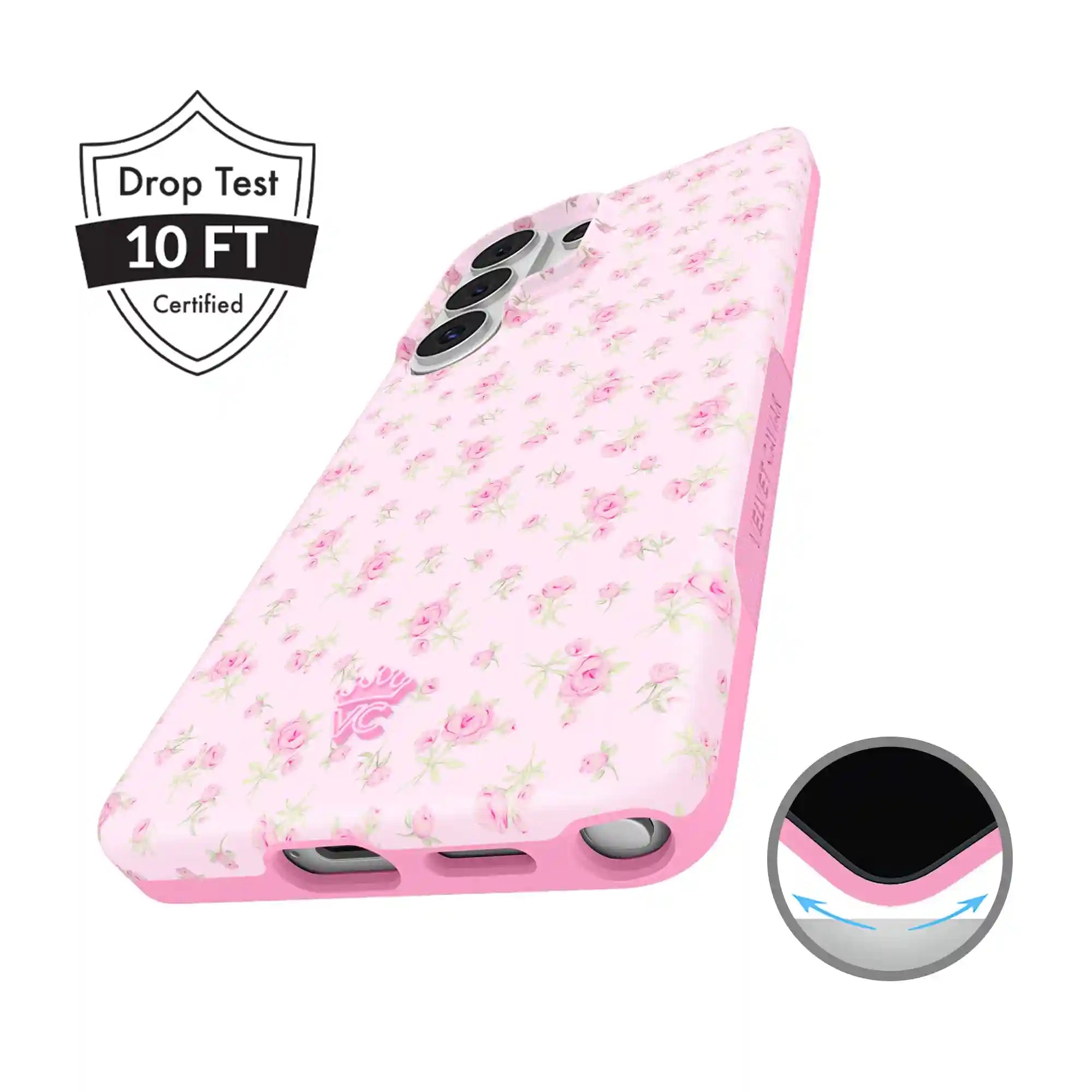 Dainty Pink Floral Samsung Case