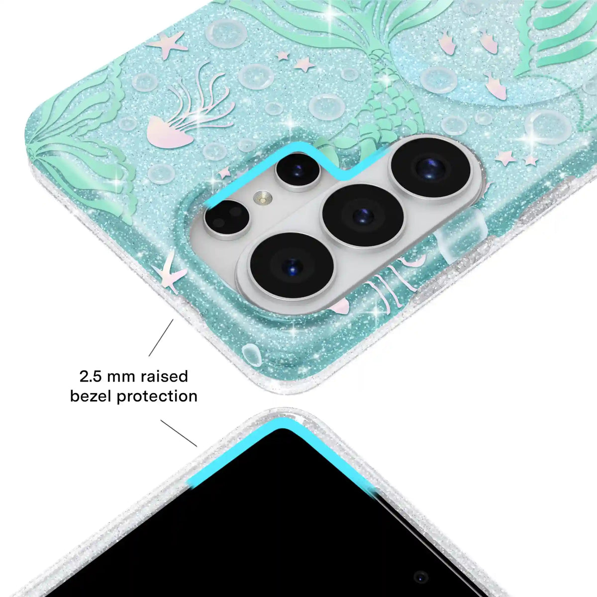 Mermaid Glitter Holo Samsung Case
