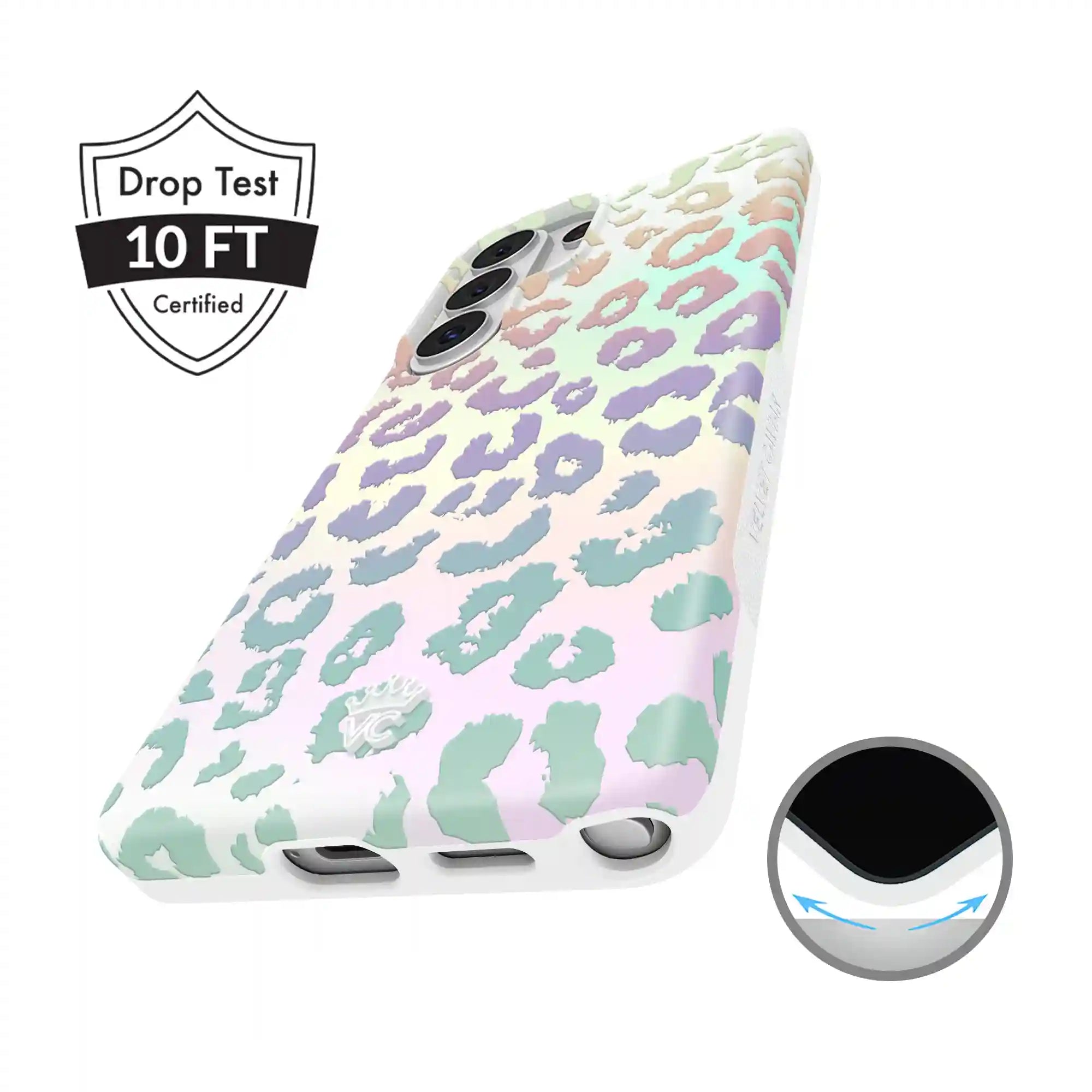 White Opal Leopard Samsung Case