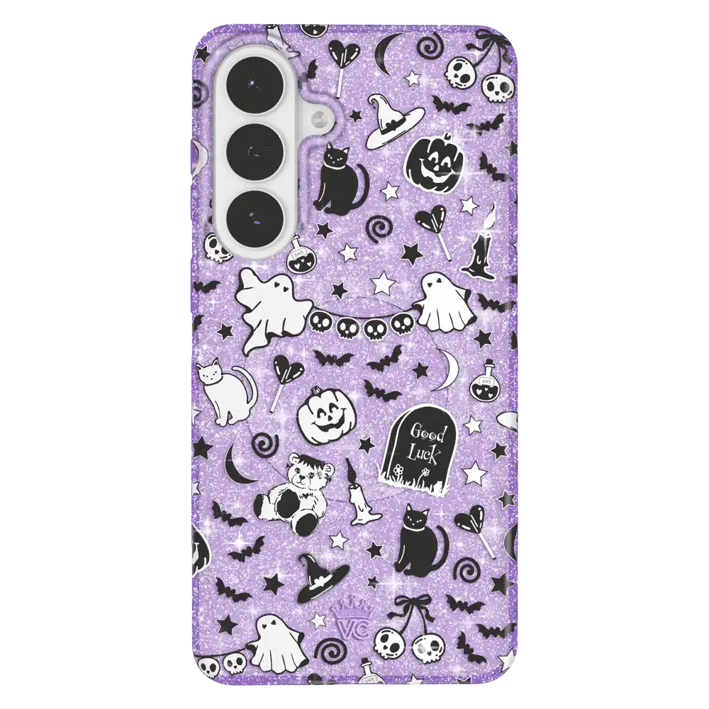 Witchy Lilac Glitter Samsung Case