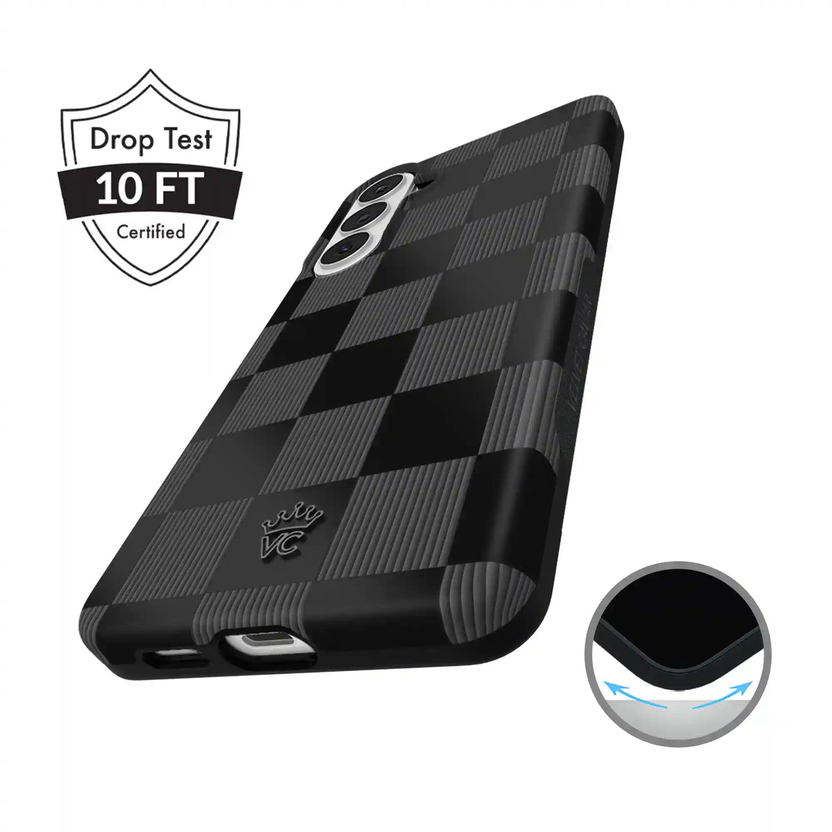 Noir Vibe Checkered Samsung Case