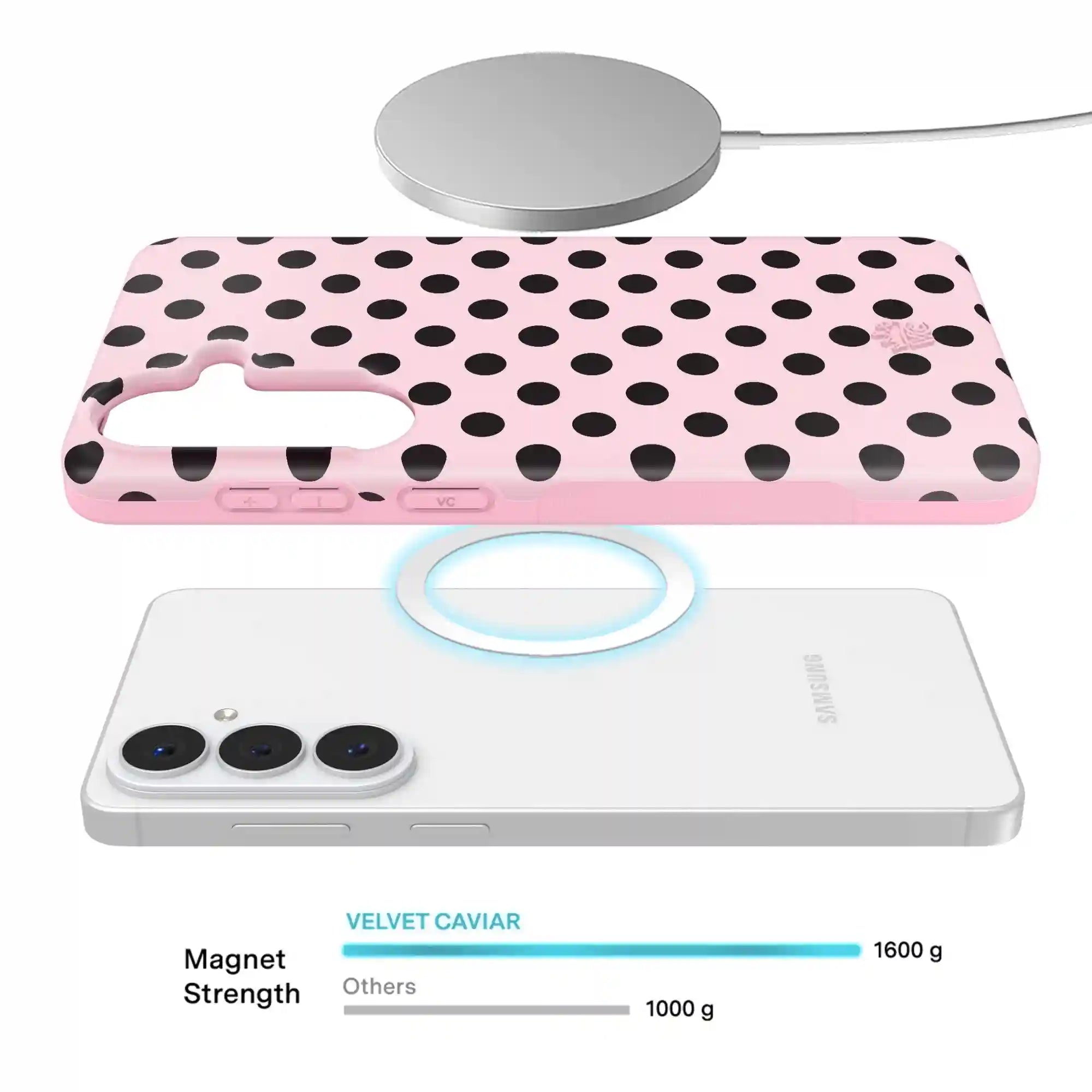 Princess Pink Polka Dot Samsung Case