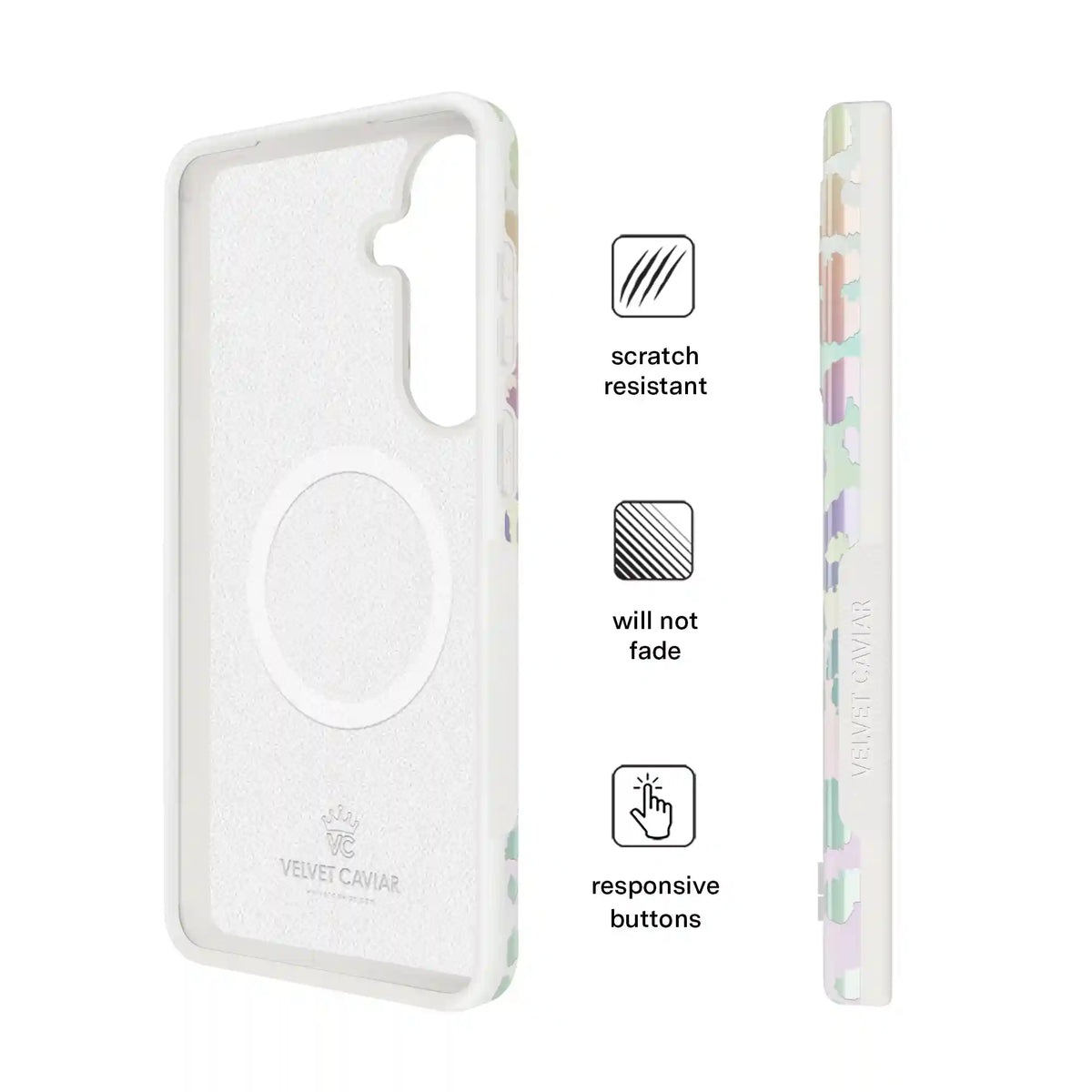 White Opal Leopard Samsung Case