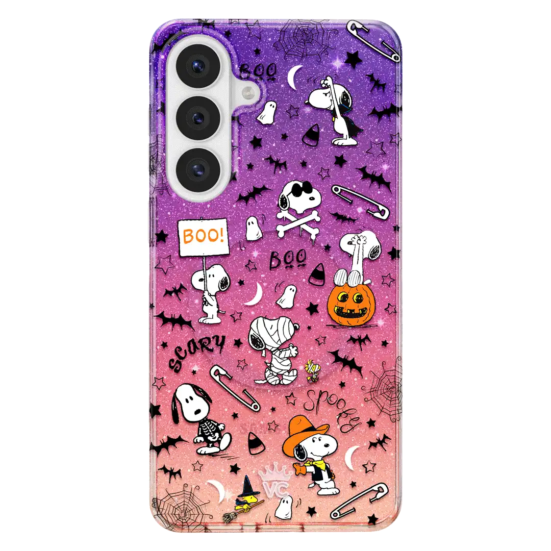 Snoopy Spooky Glitter Samsung Case