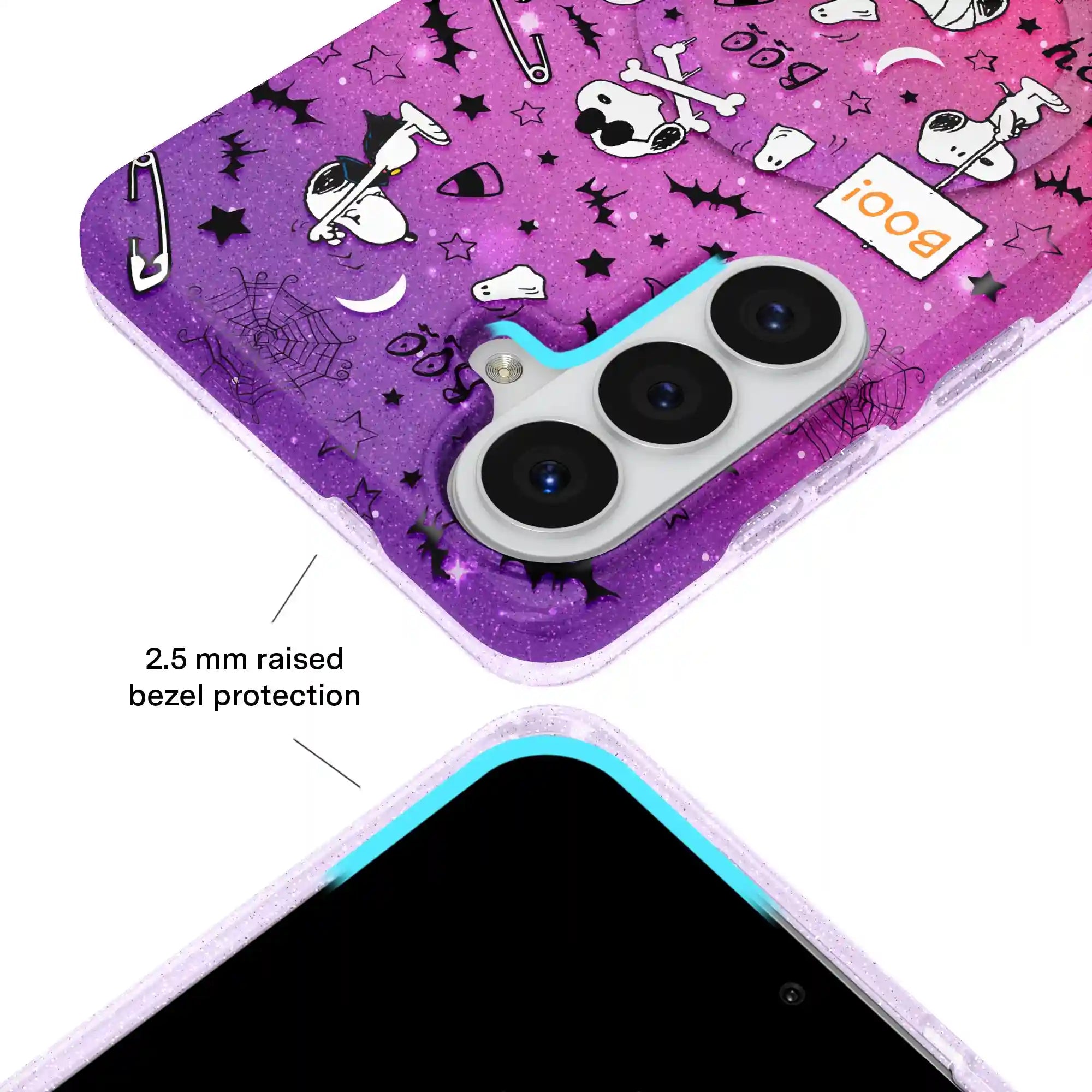 Snoopy Spooky Glitter Samsung Case