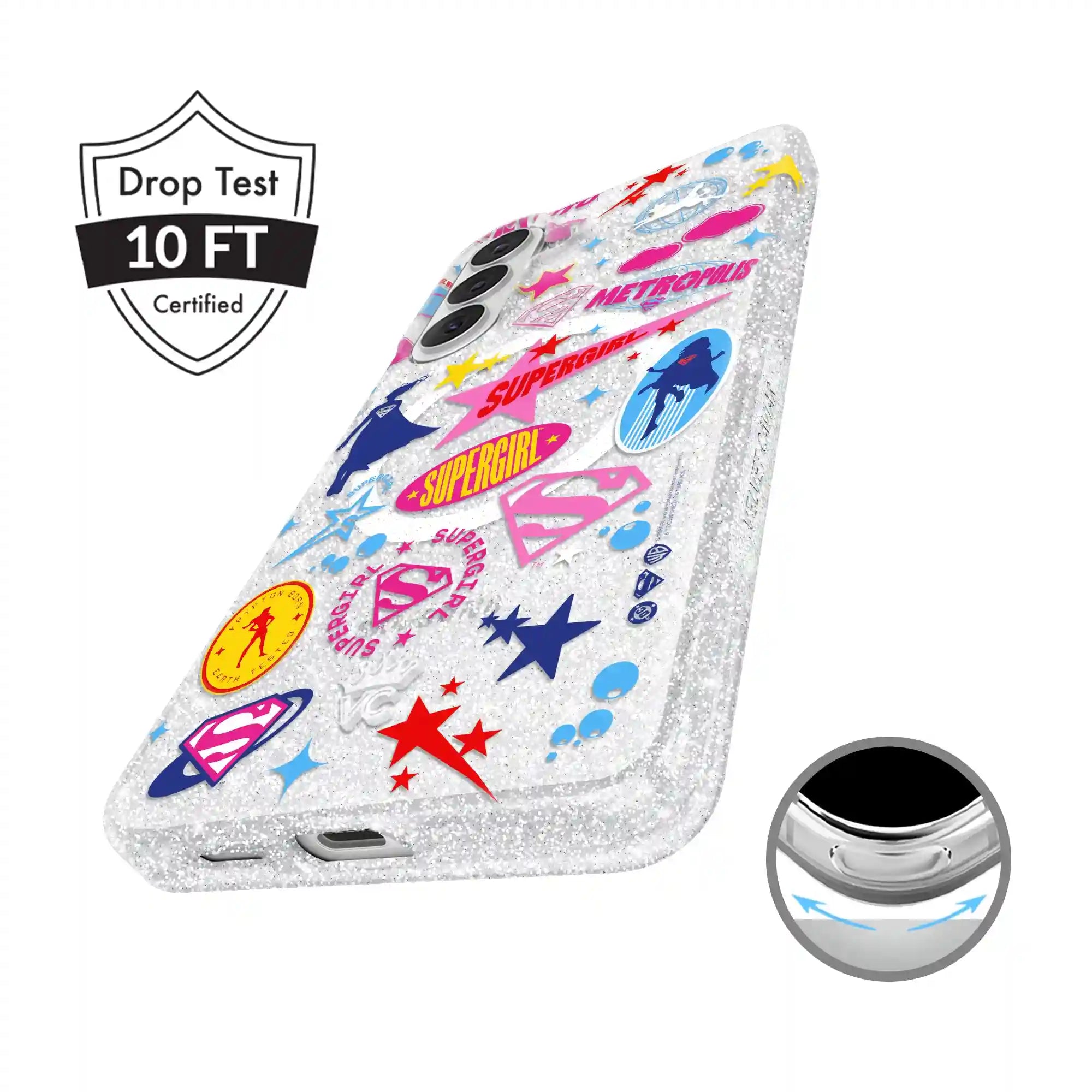 Supergirl Krypto Glitter Samsung Case