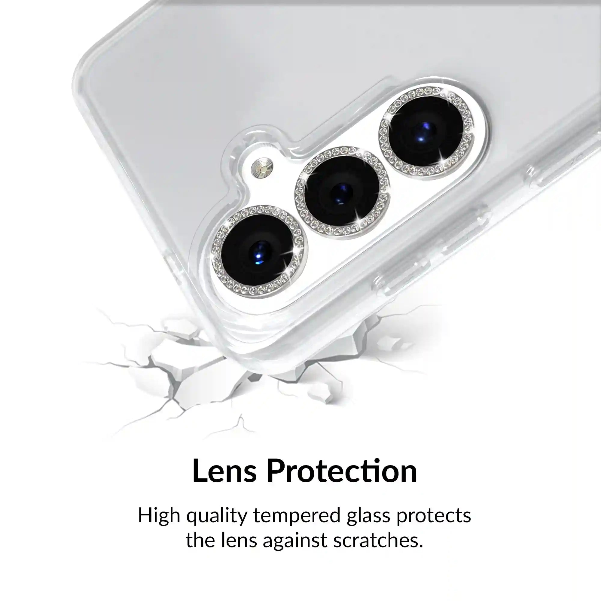 Crystal Glam Camera Lens Protector for Samsung
