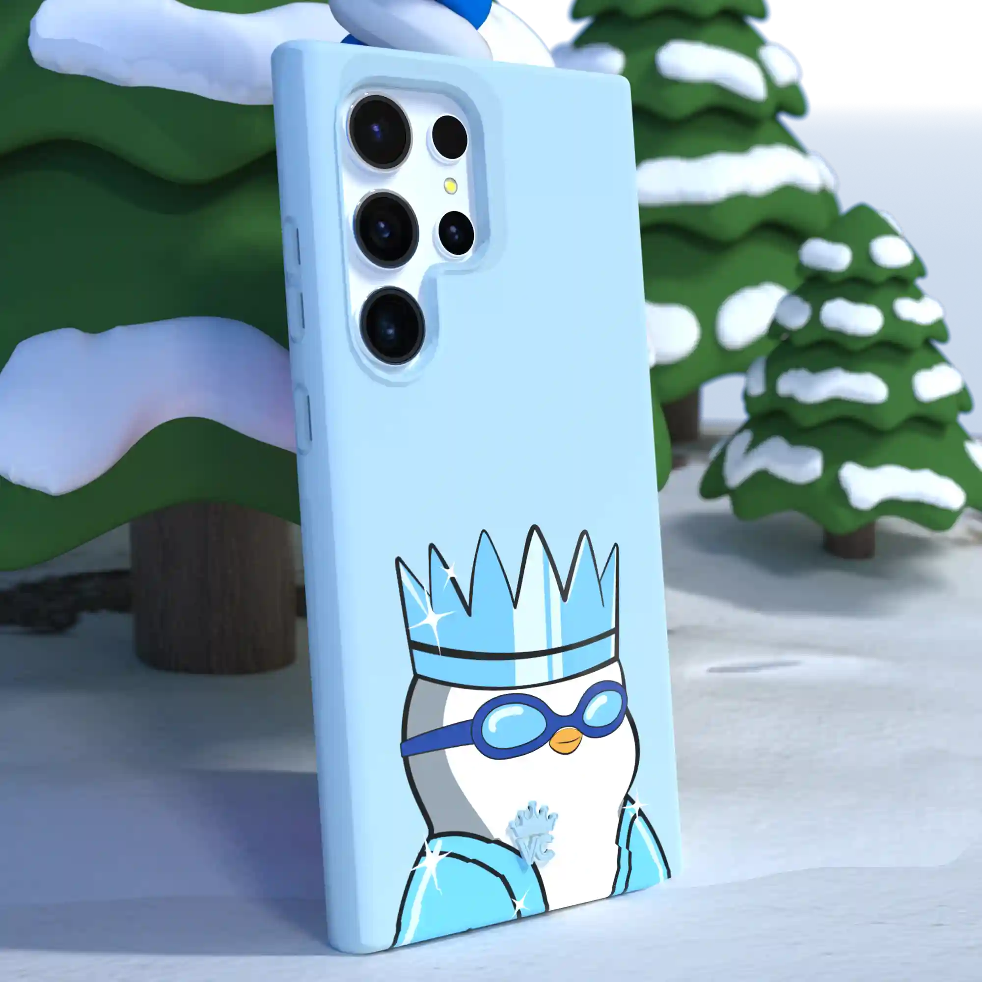 Pudgy Penguins Polar Blue Samsung Case