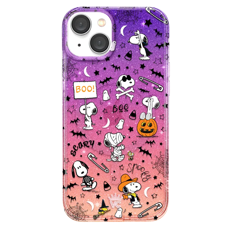 Snoopy Spooky Glitter iPhone Case