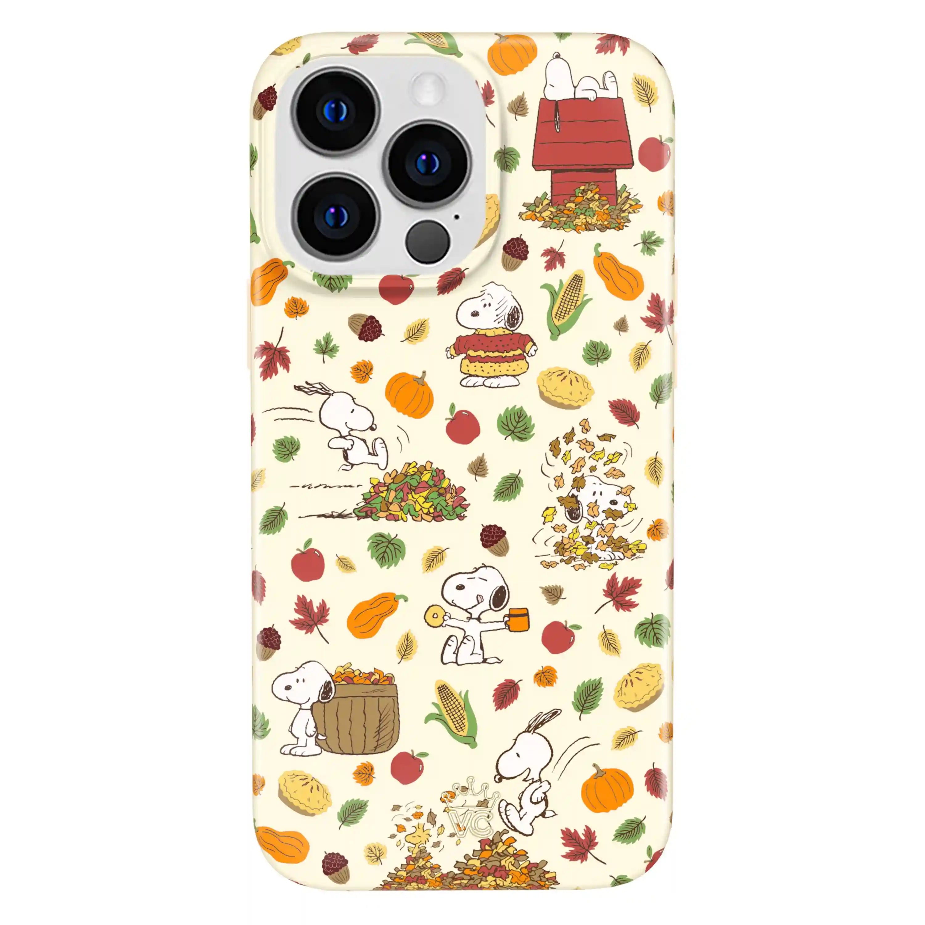 Snoopy Autumn Leaves iPhone Case