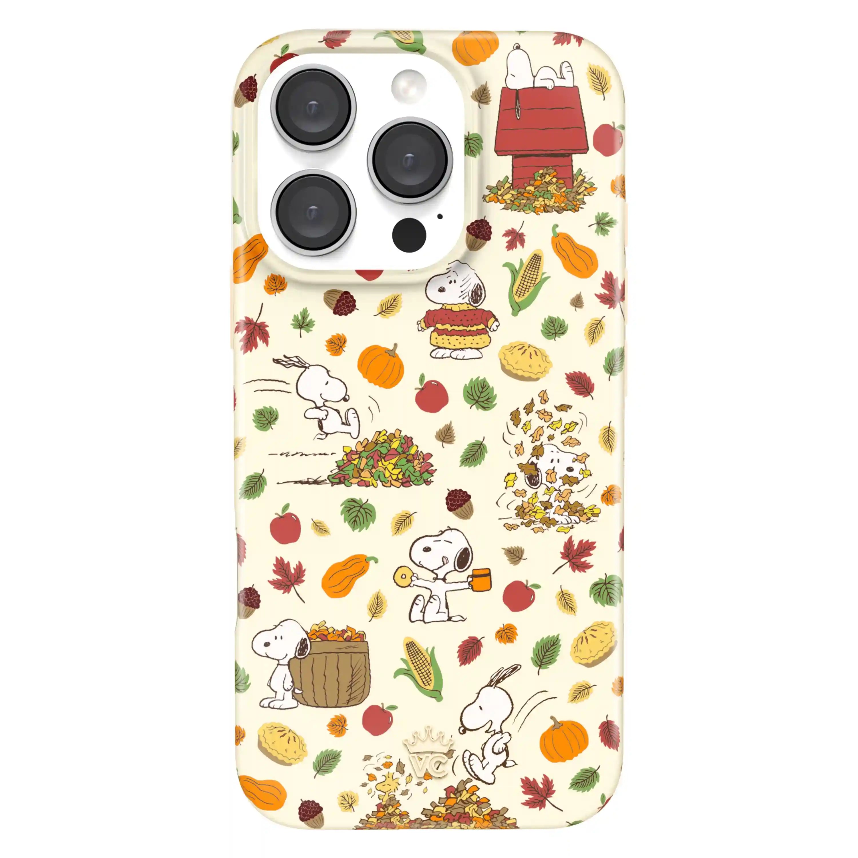 Snoopy Autumn Leaves iPhone Case